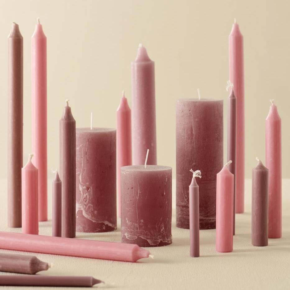 Ib Laursen, Lot de 5 bougies chandelle - Rose