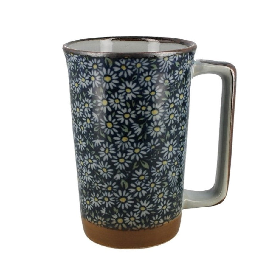Porcelaine japonaise - Grand mug marguerite
