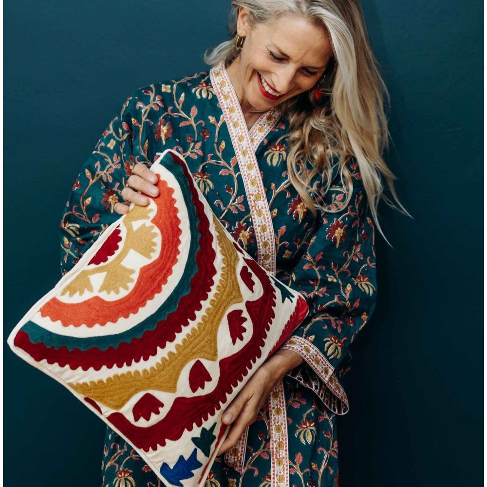 Jamini Design, Housse de coussin - Nala Ecru - Carré 40x40