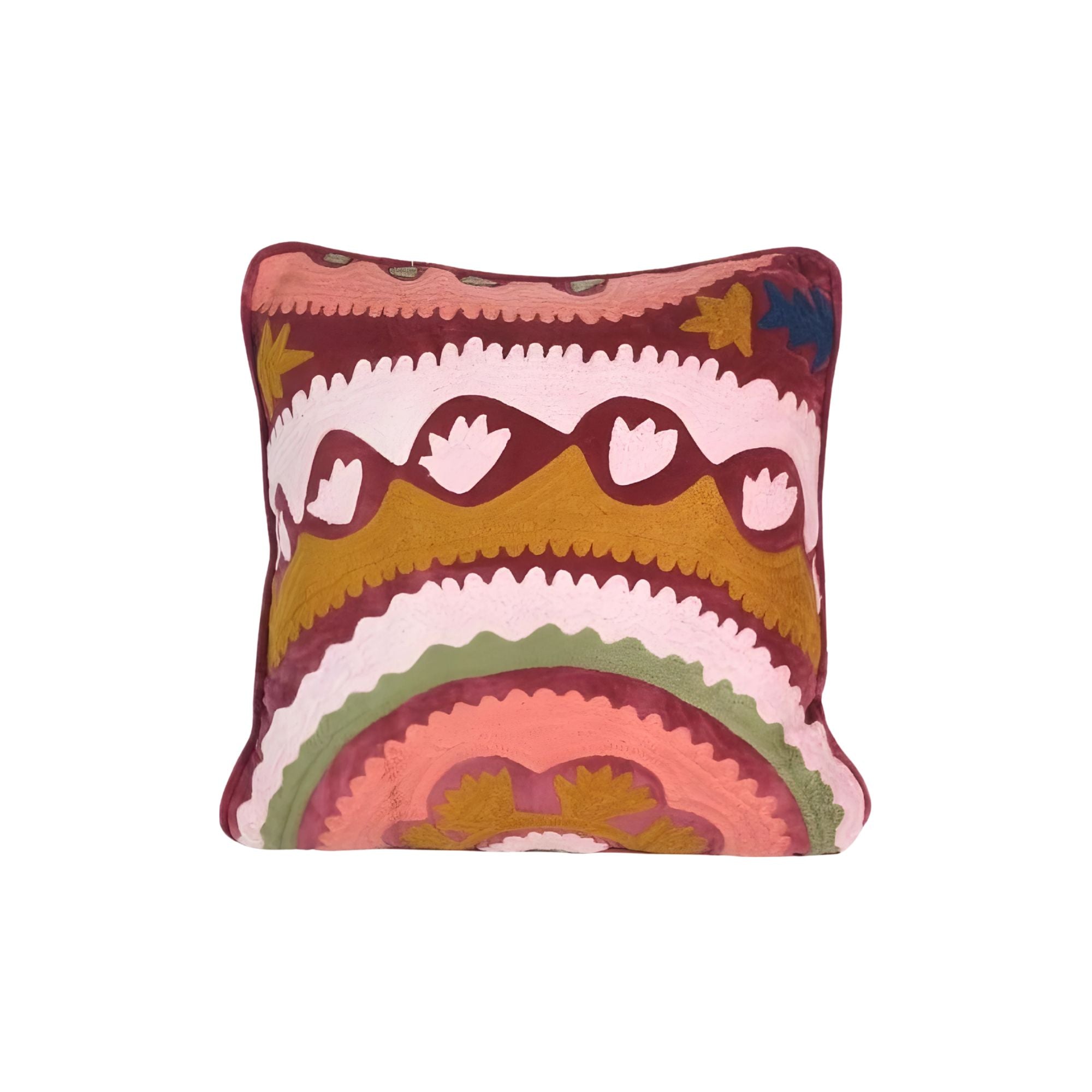 Jamini Design, Housse de coussin - Nala Fuchsia- Carré 40x40