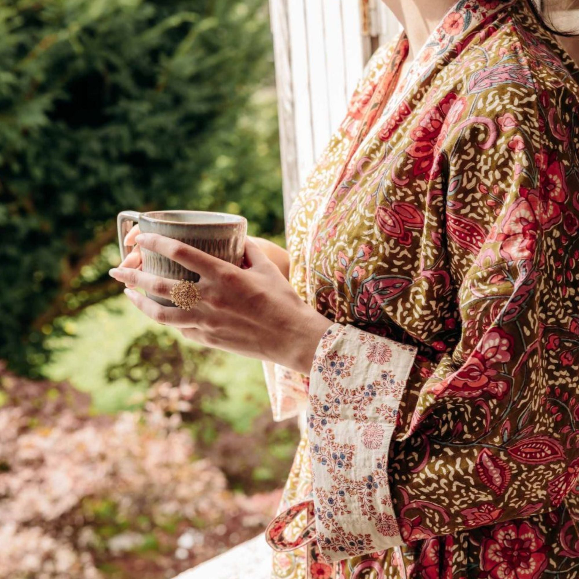 Jamini Design, Kimono matelassé - Lita Kaki