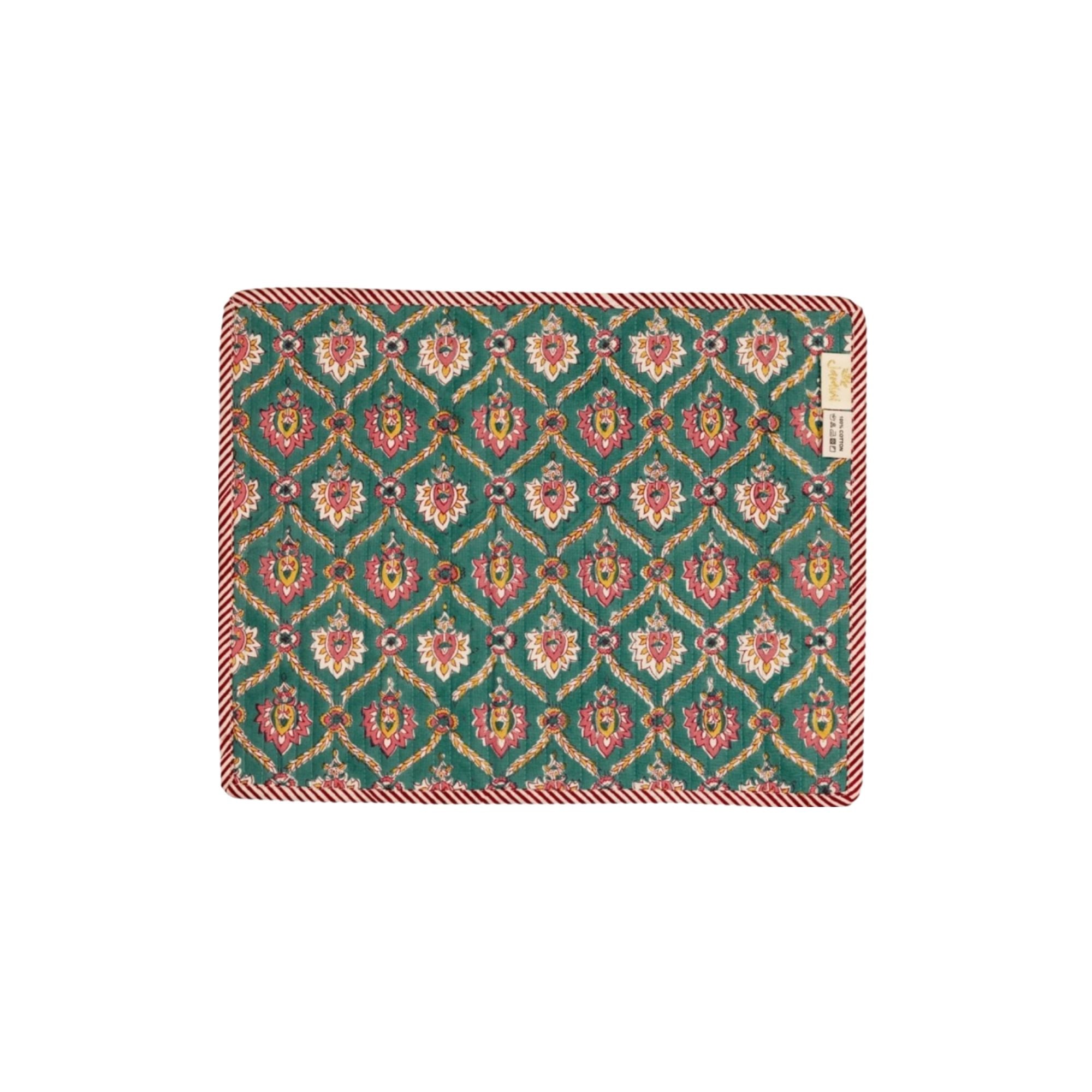 Jamini Design, Set de table matelassé - Paisley Rose