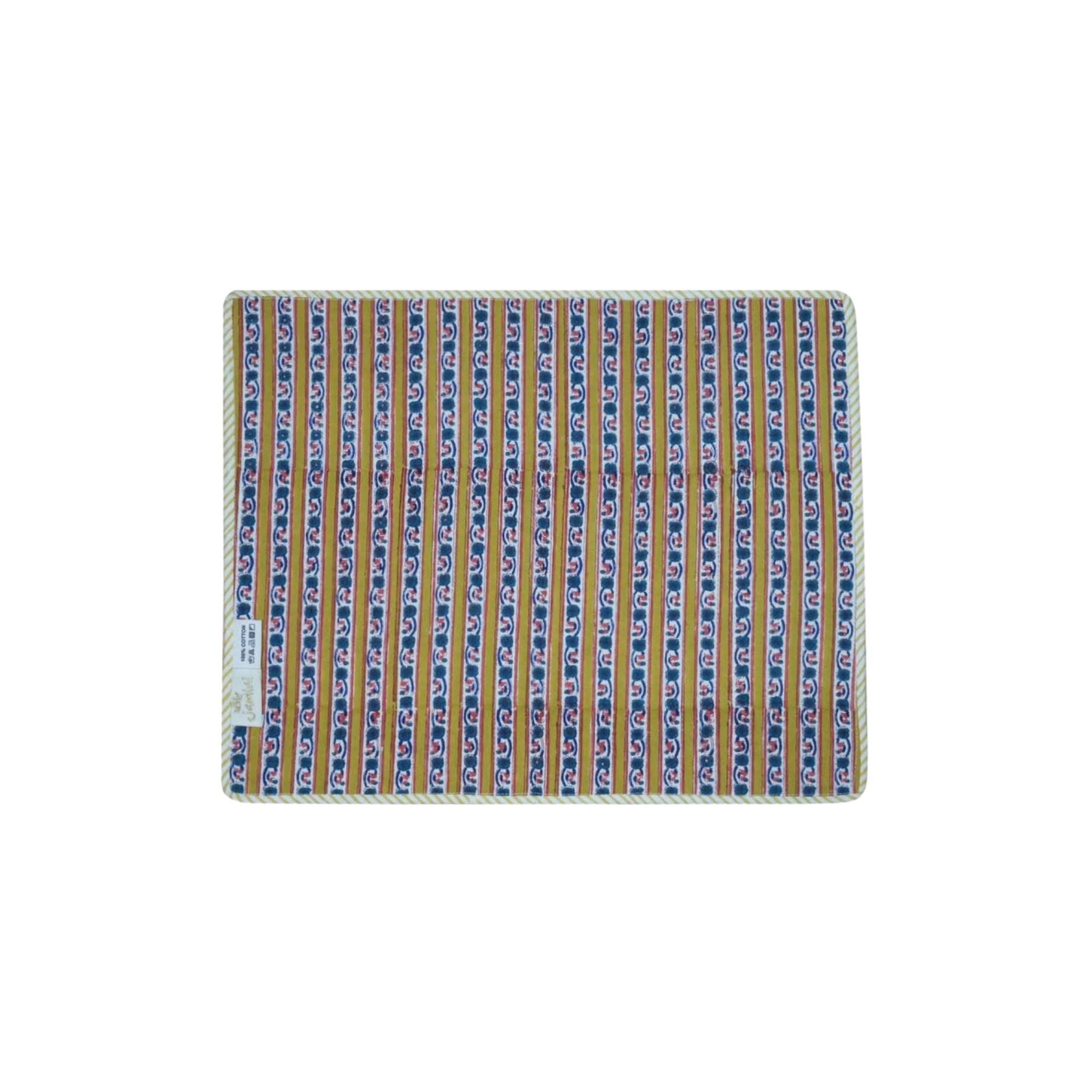 Jamini Design, Set de table matelassé - Dalia Bleu