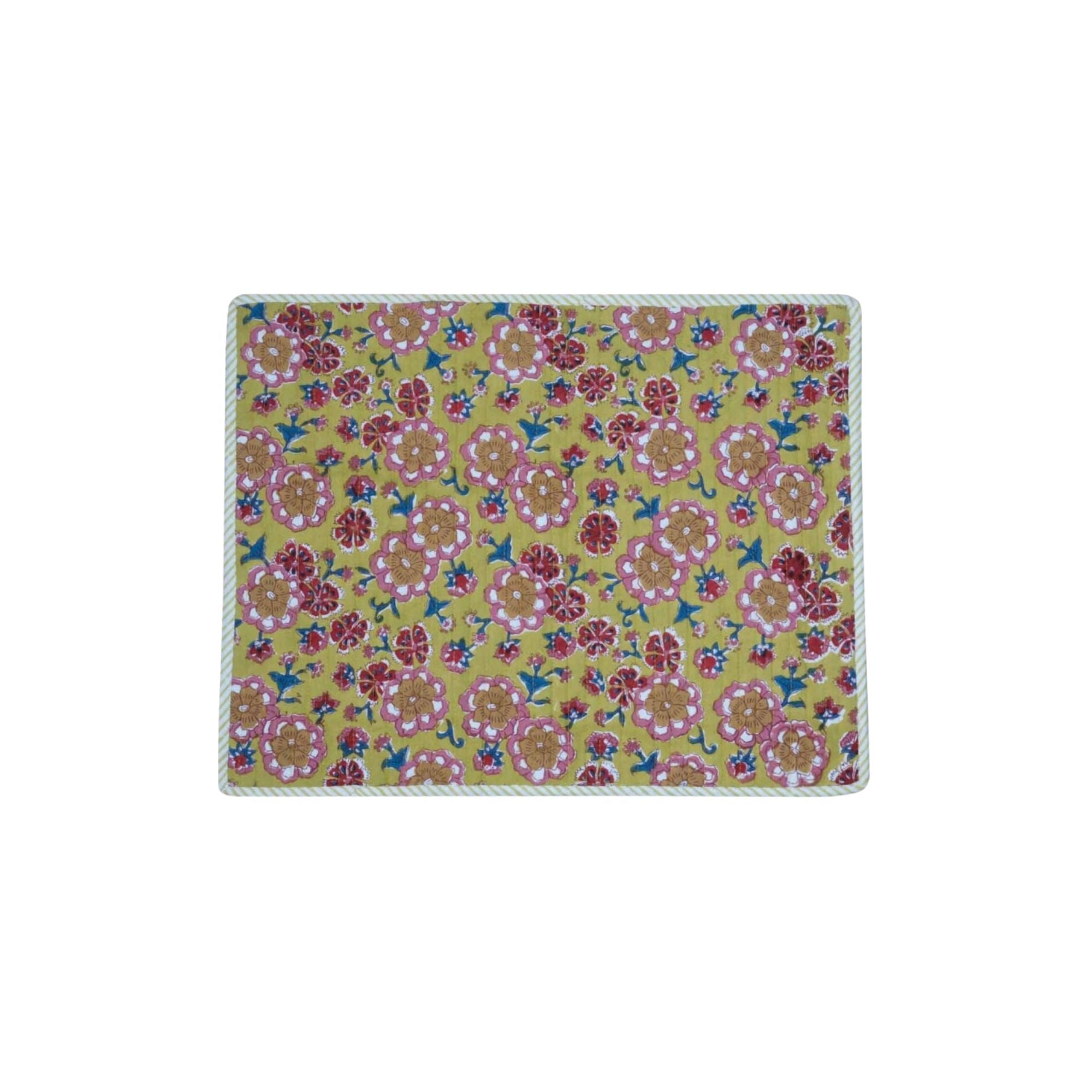 Jamini Design, Set de table matelassé - Dalia Moutarde