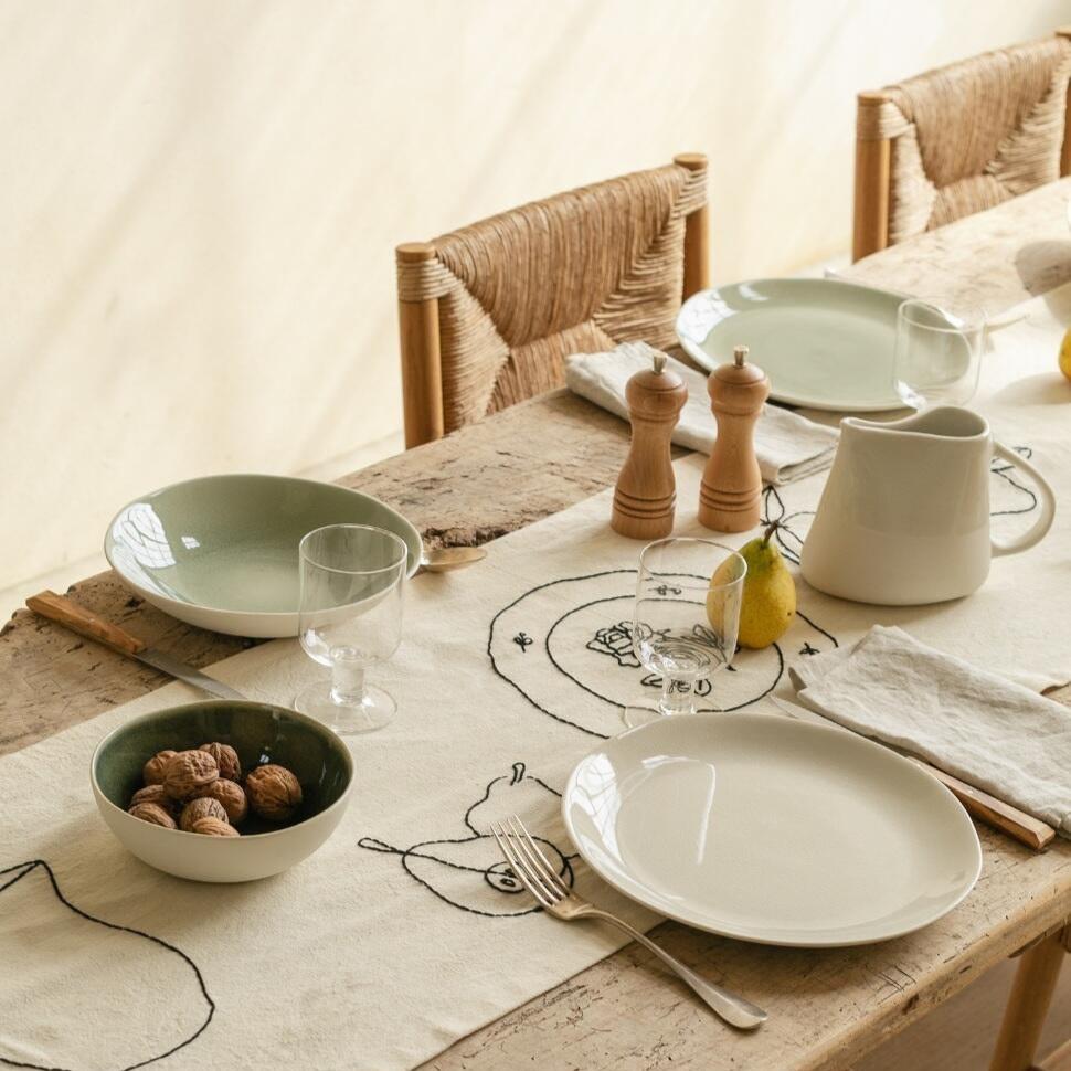 Jars, Assiette L en ceramique - Maguelone Quartz