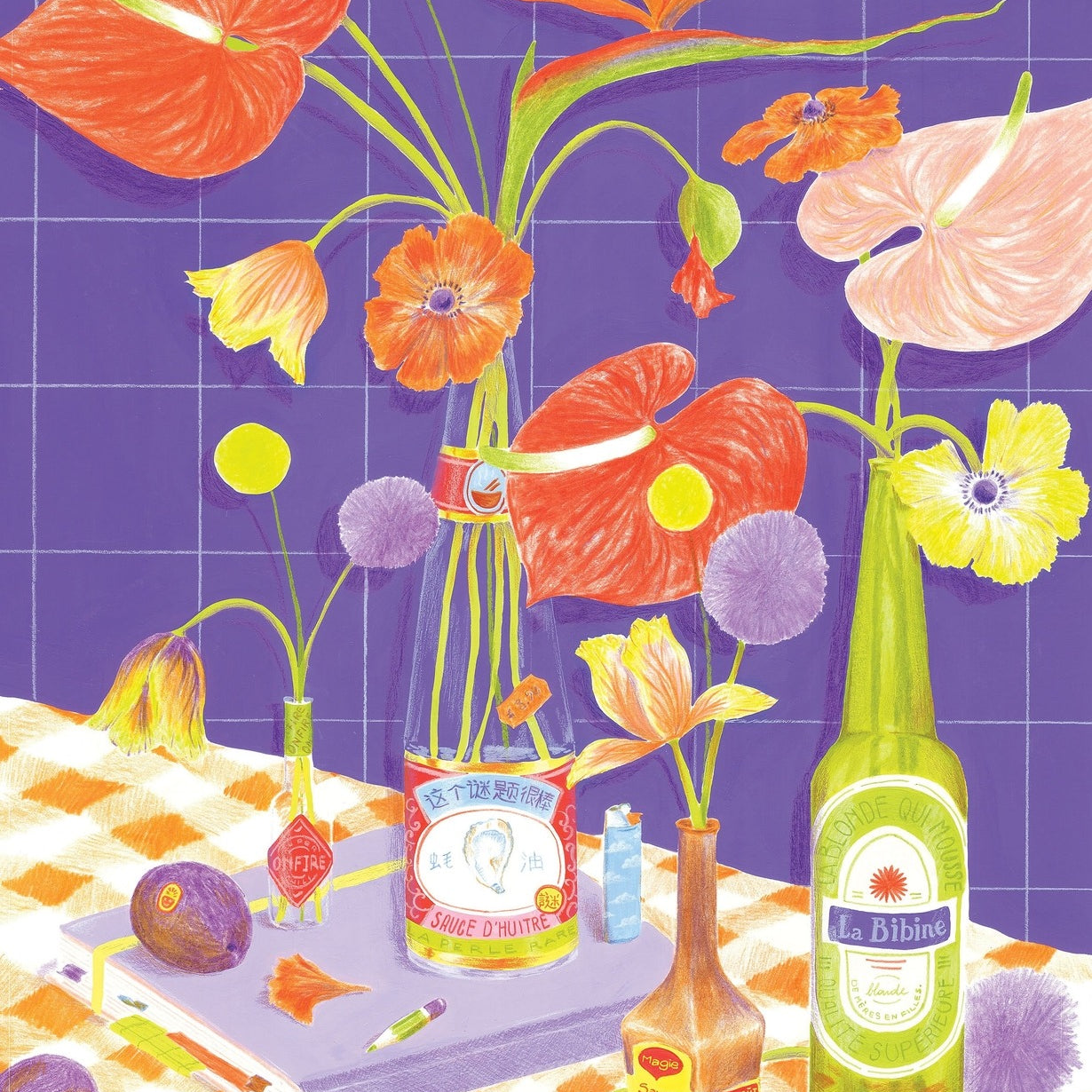 Jour Férié, Puzzle 1000 pièces - Des fleurs sur la table