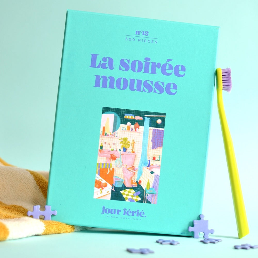 Jour Férié, Puzzle Puzzle 500 pièces - La soirée mousse