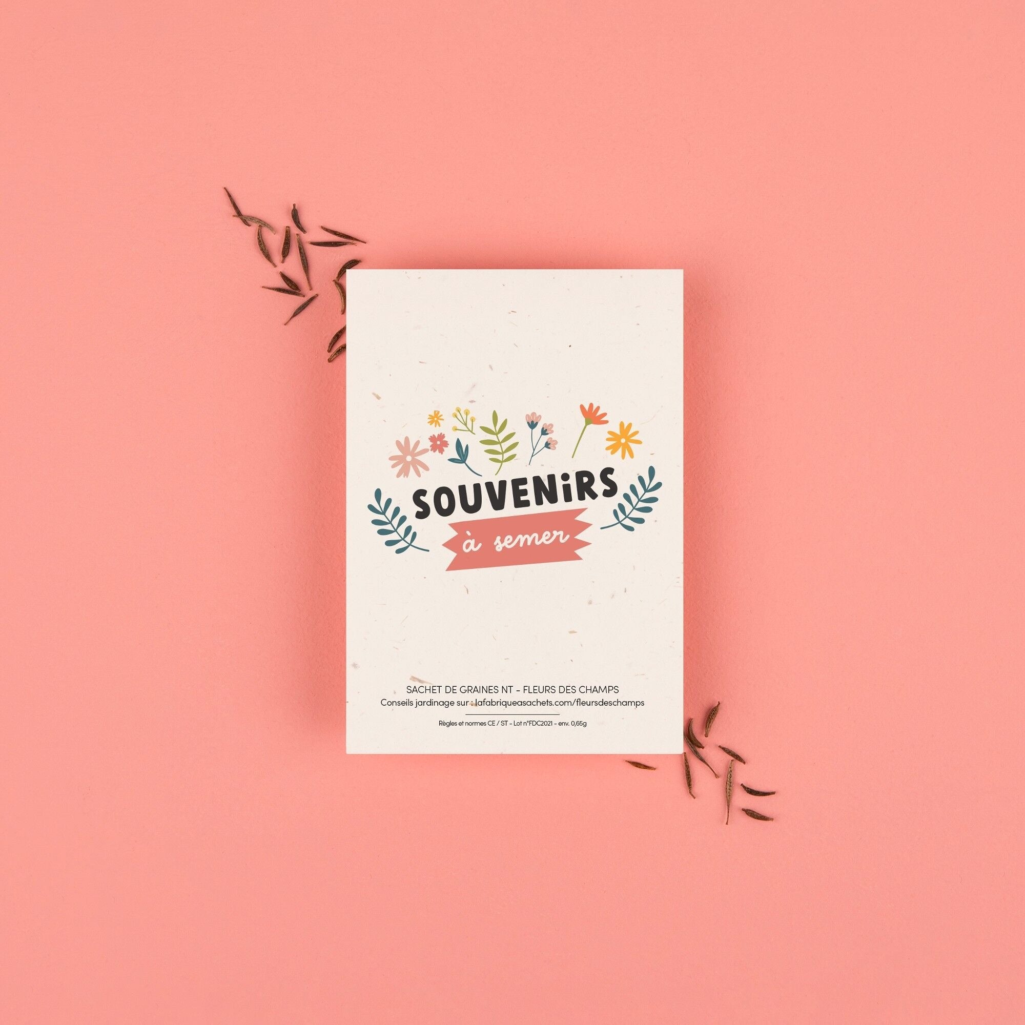 La Fabrique à Sachets, Sachet de graines Fleurs des Champs - Souvenirs à semer