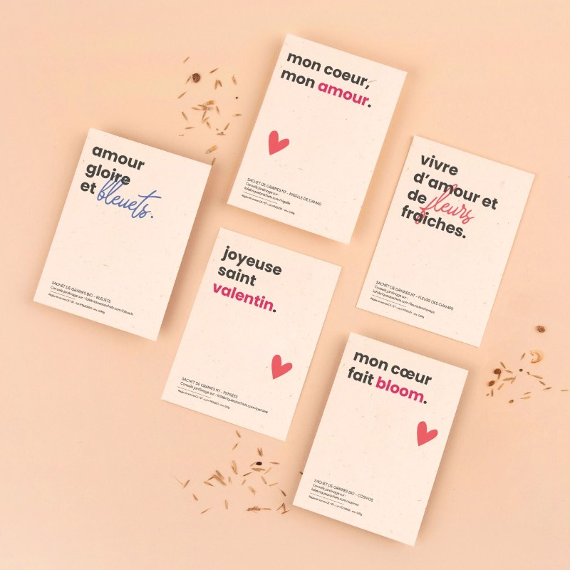 La Fabrique à Sachets, Sachet de graines Fleurs des Champs - Vivre d'amour et de fleurs fraiches