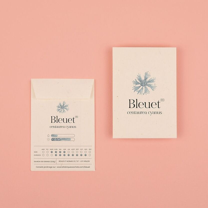 La Fabrique à Sachets, Sachet de graines de Bleuet - Botanica