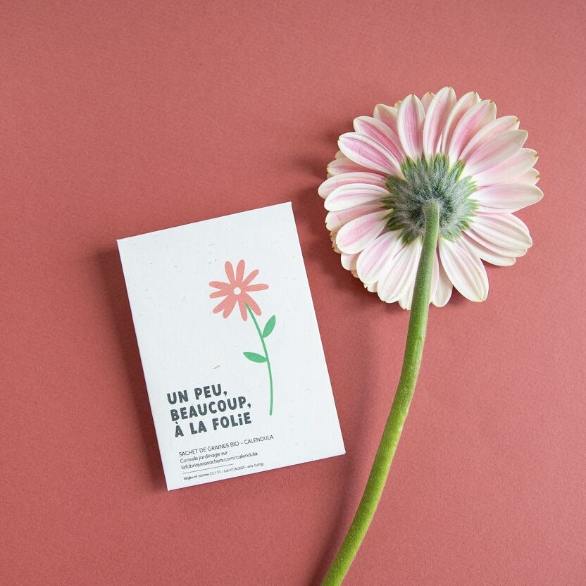 La Fabrique à Sachets, Sachet de graines de Calendula - Un peu, beaucoup, à la folie