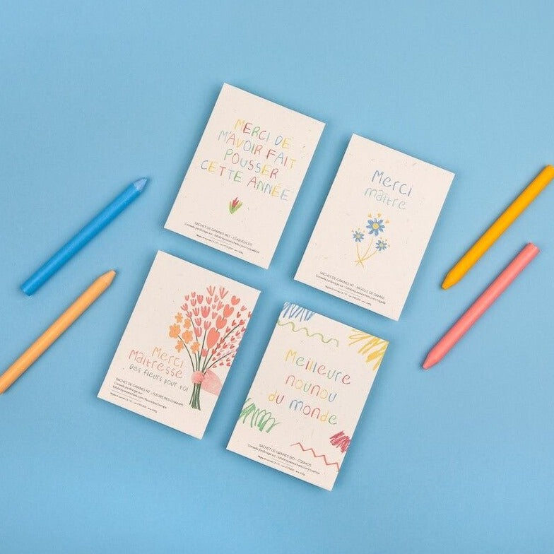 La Fabrique à Sachets, Sachet de graines de Coquelicots - Merci de m’avoir fait pousser cette année