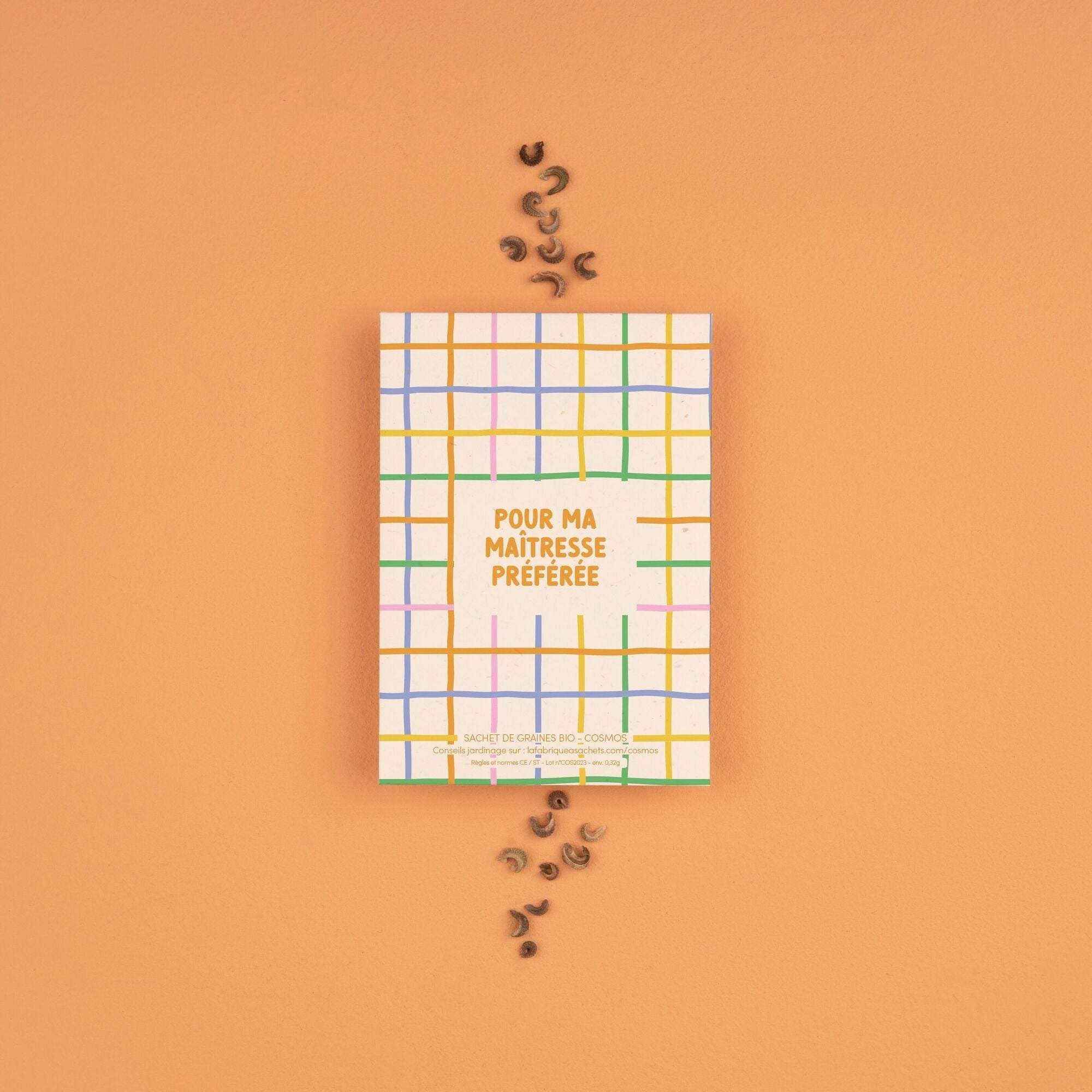 La Fabrique à Sachets, Sachet de graines de Cosmos - Maîtresse préférée