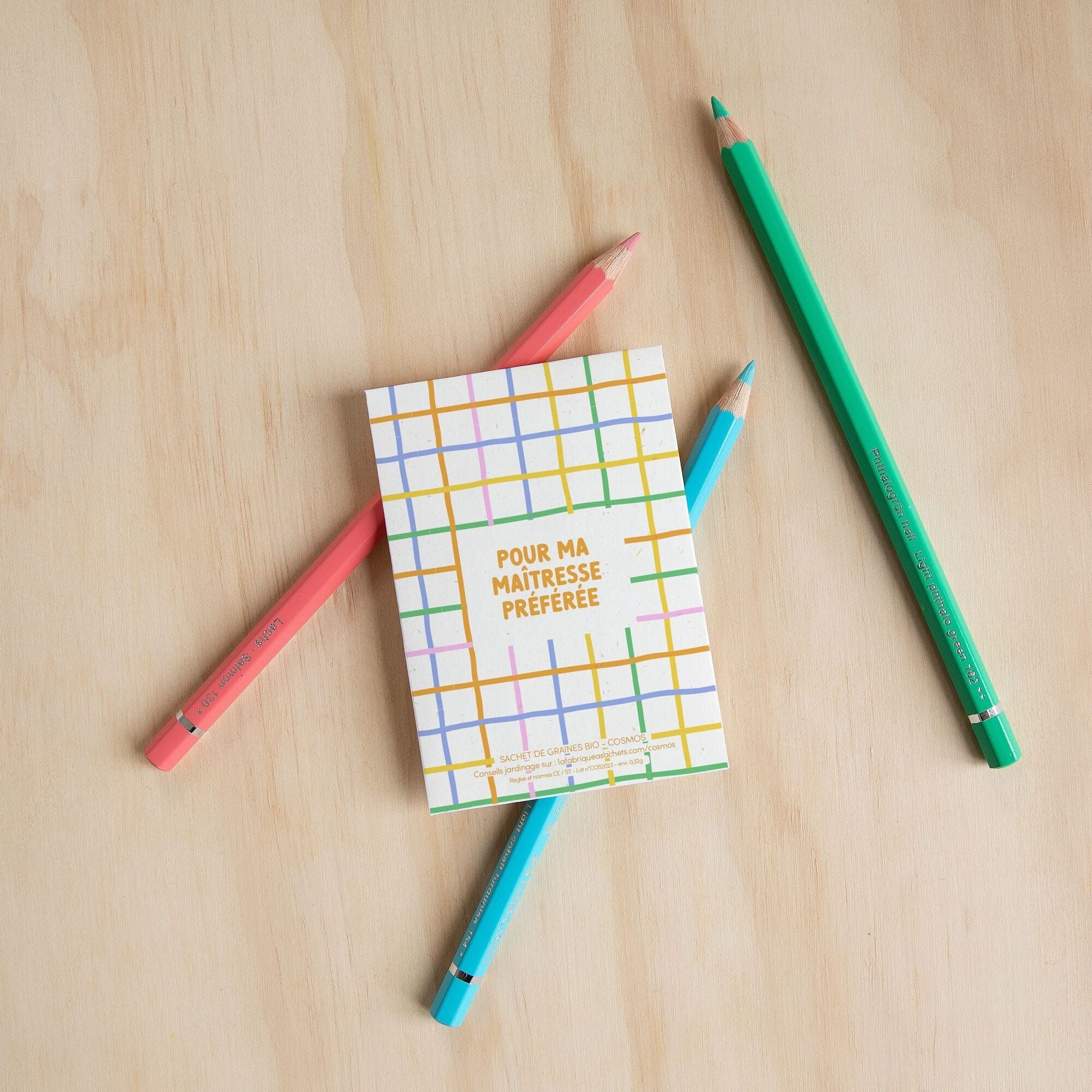 La Fabrique à Sachets, Sachet de graines de Cosmos - Maîtresse préférée