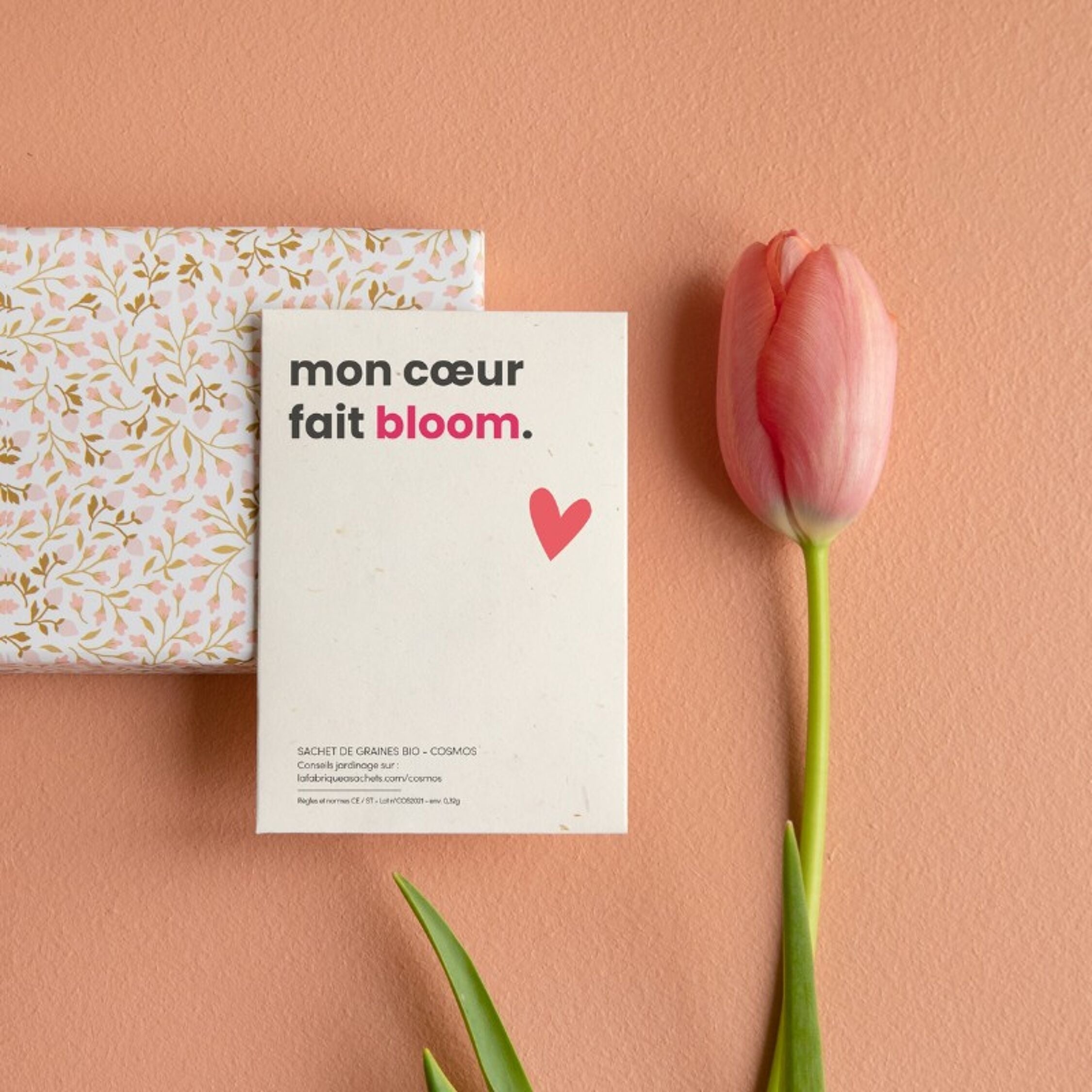 La Fabrique à Sachets, Sachet de graines de Cosmos- Mon coeur fait Bloom