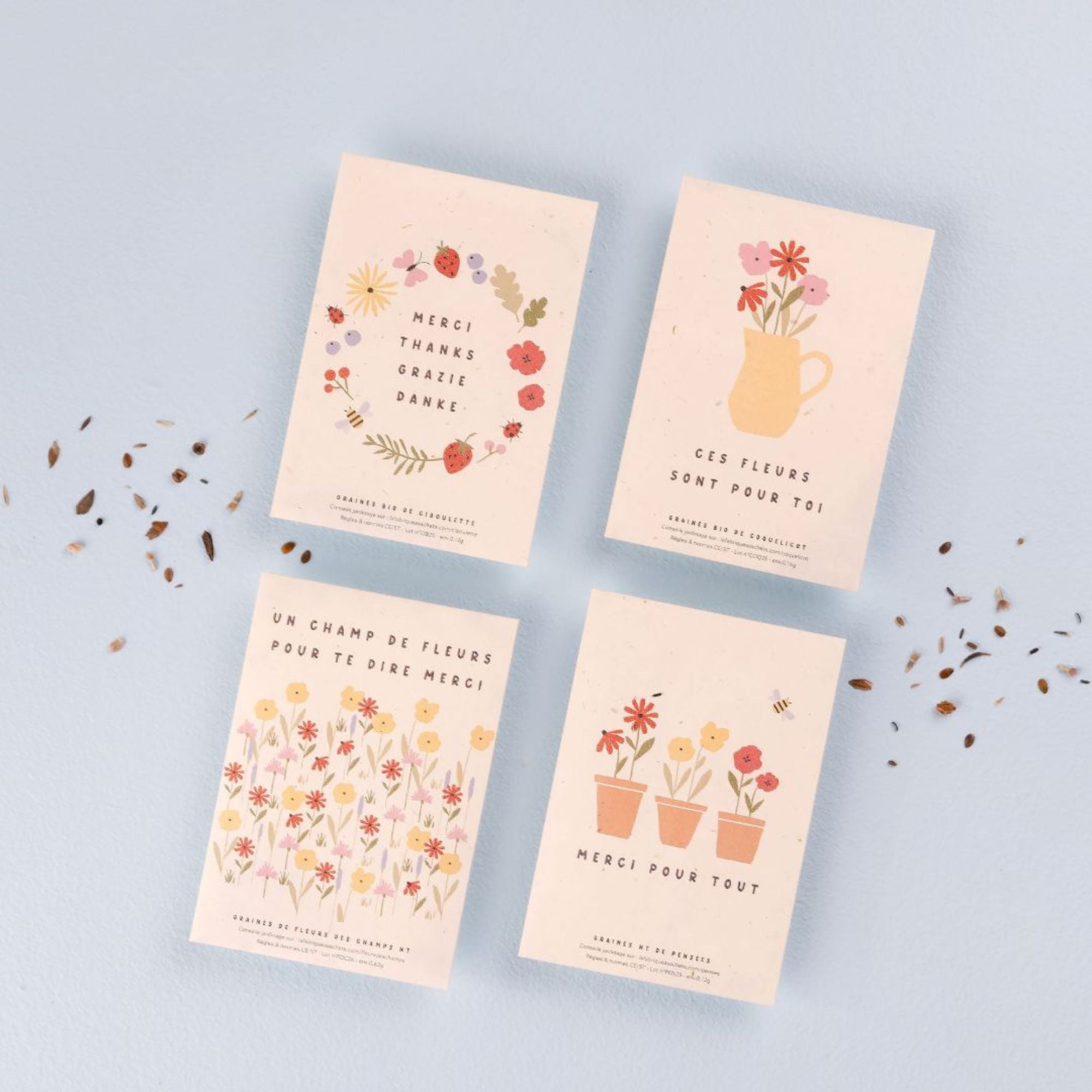 La Fabrique à Sachets, Sachet de Fleurs des Champs - Un champ de fleurs pour te dire merci