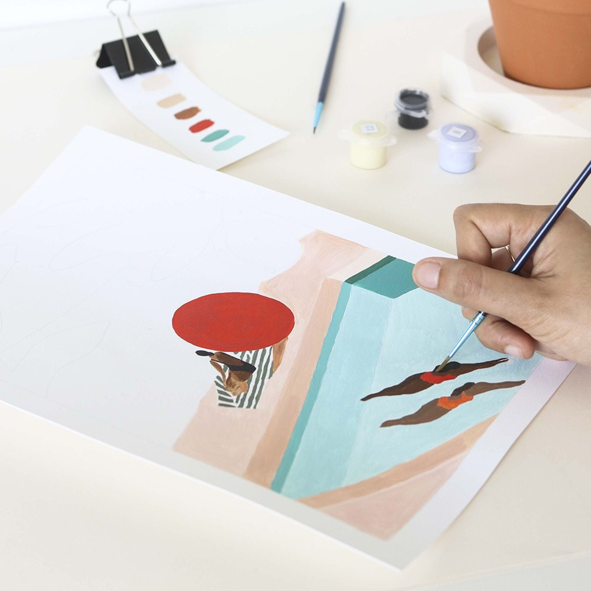 La Petite Epicerie, Coffret peinture au numéro - Saint Barthélémy