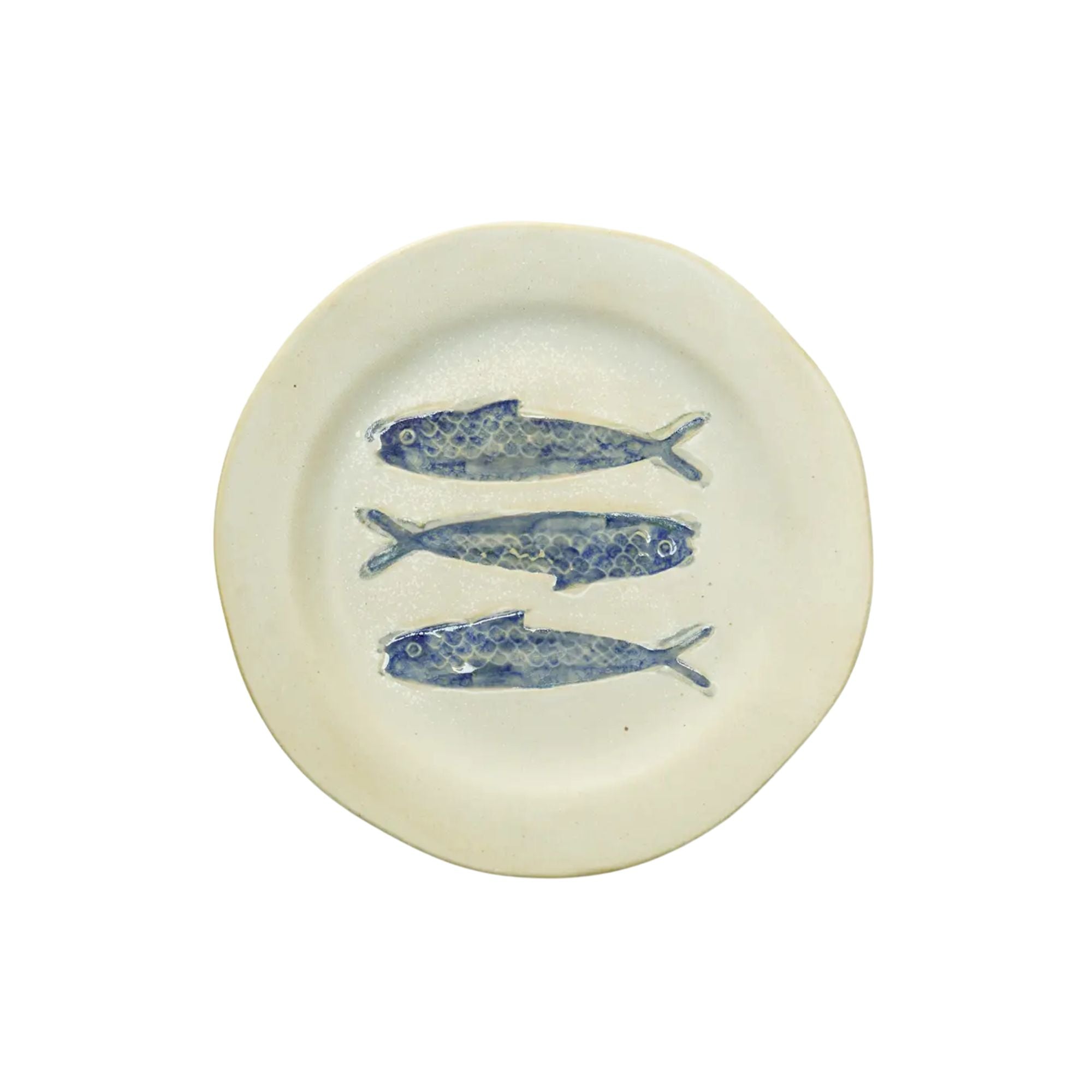 Madam Stoltz - Assiette Poissons Bleu