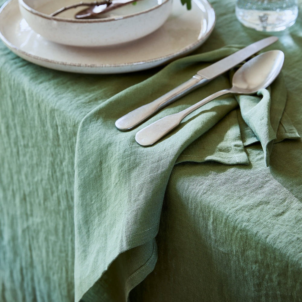 Magic Linen, Nappe en lin 150x250 - Forest Green