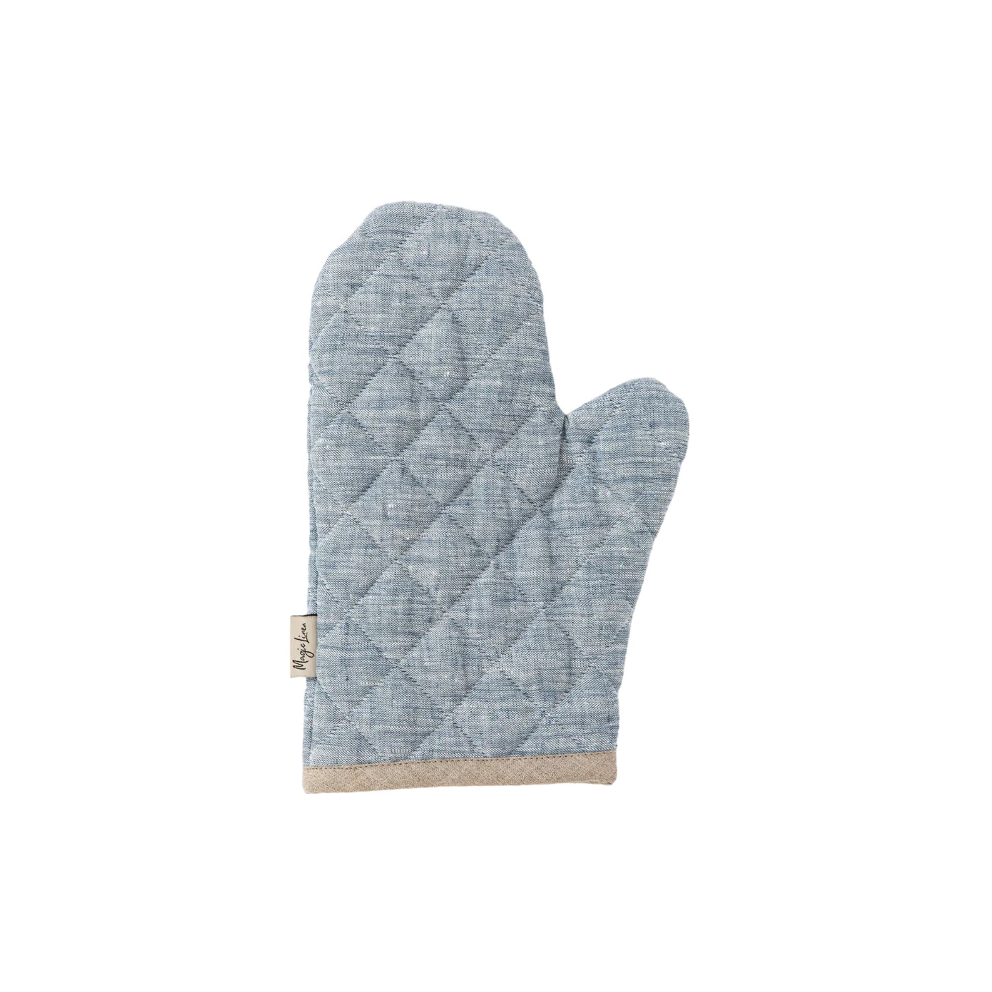 Magic Linen, Gant de cuisine en lin - Bleu Clair