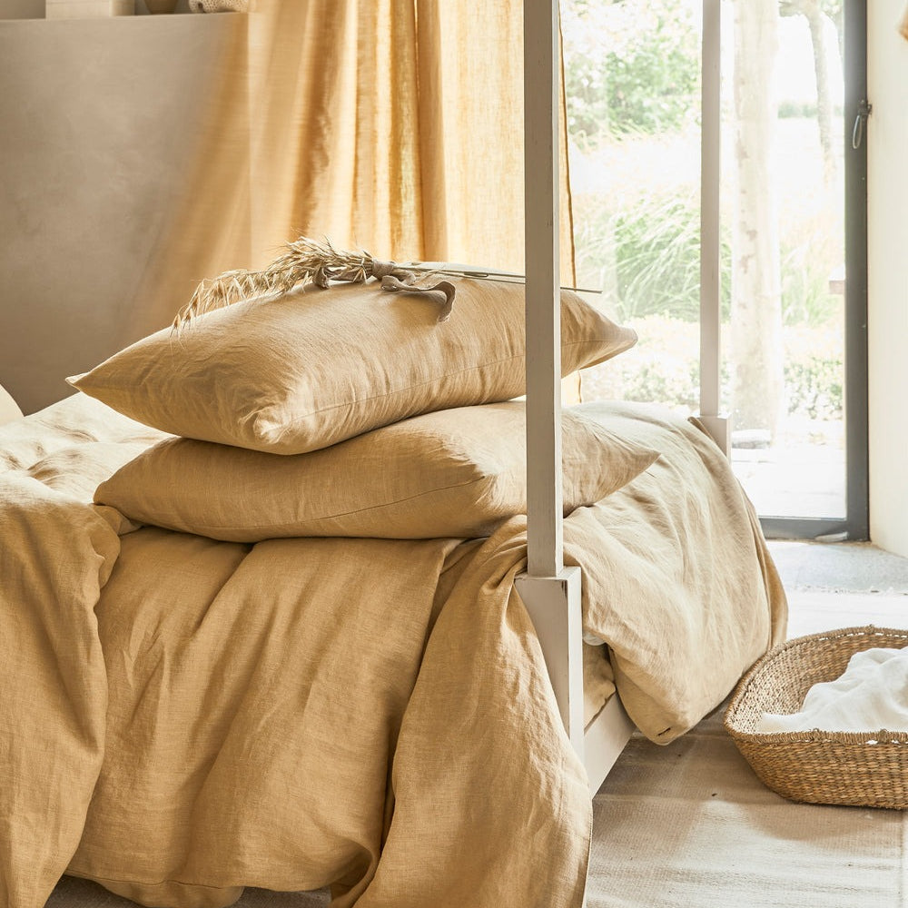 Magic Linen, Housse couette en lin - Sandy beige