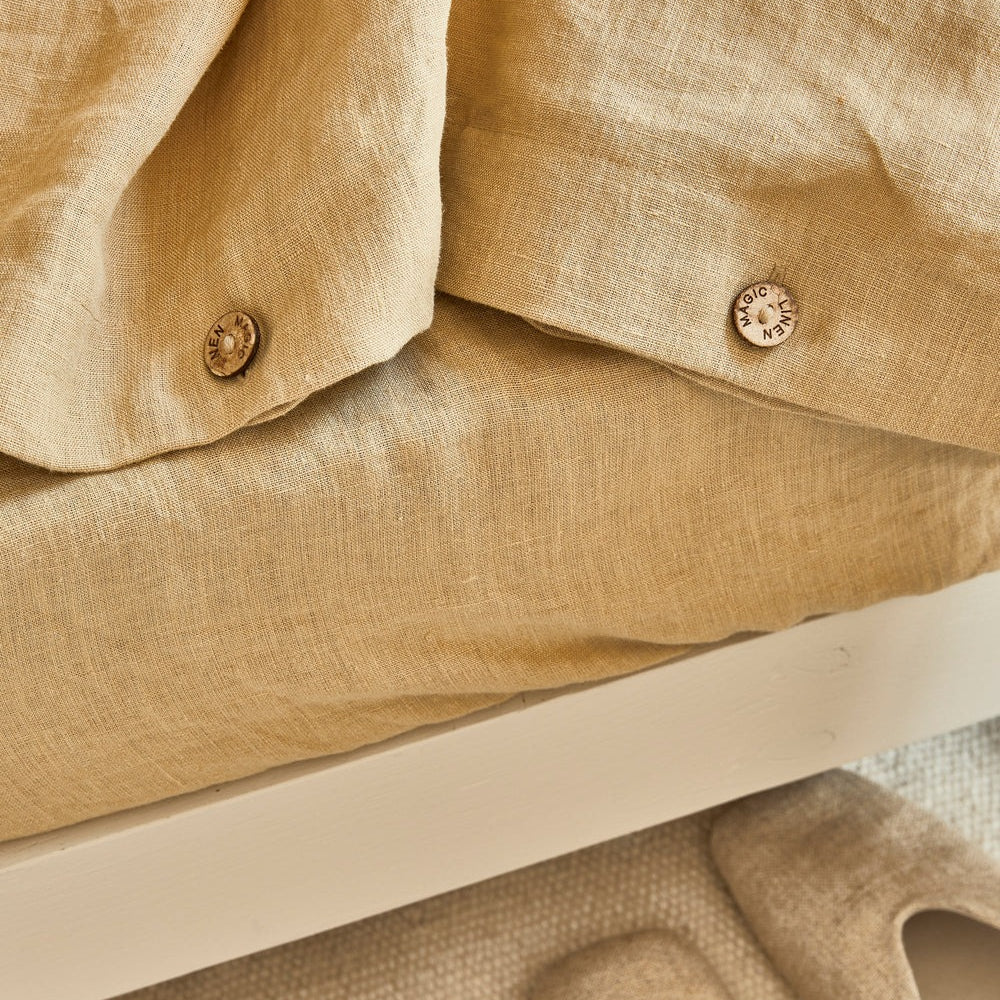 Magic Linen, Housse couette en lin - Sandy beige