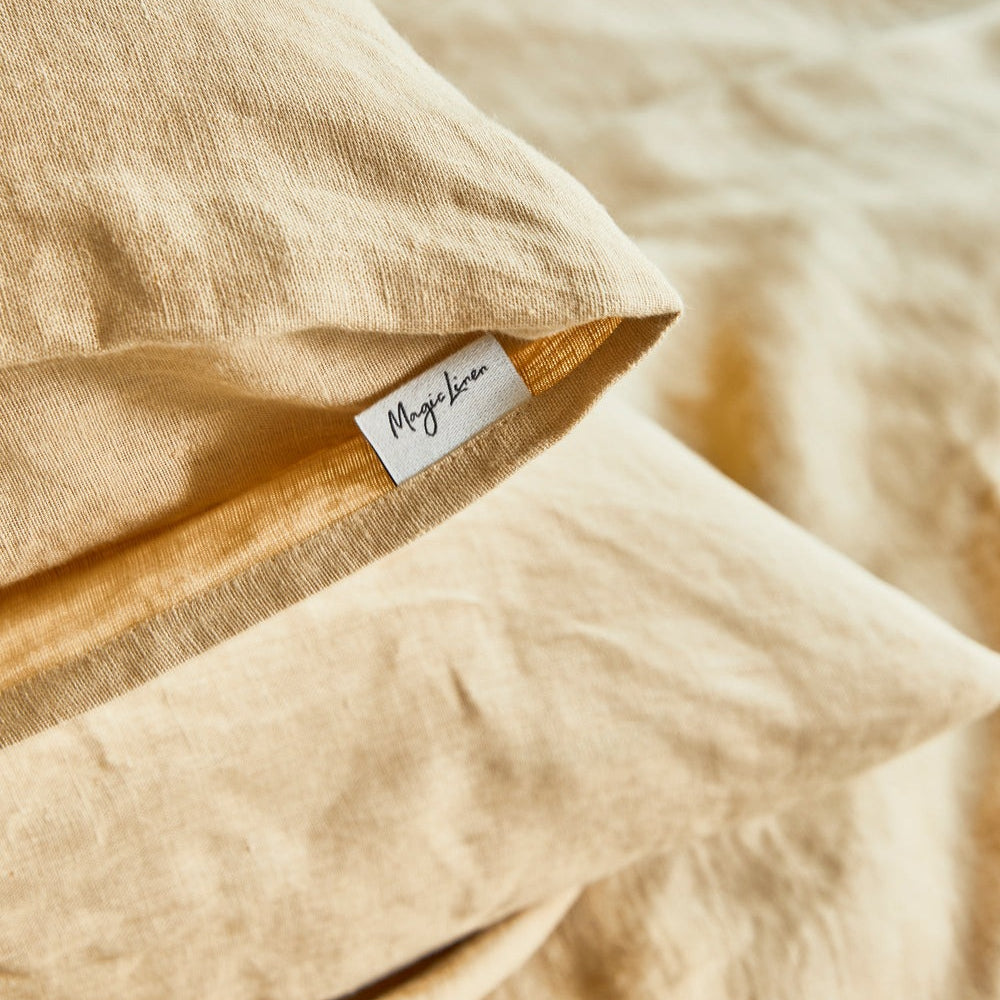 Magic Linen, Housse couette en lin - Sandy beige