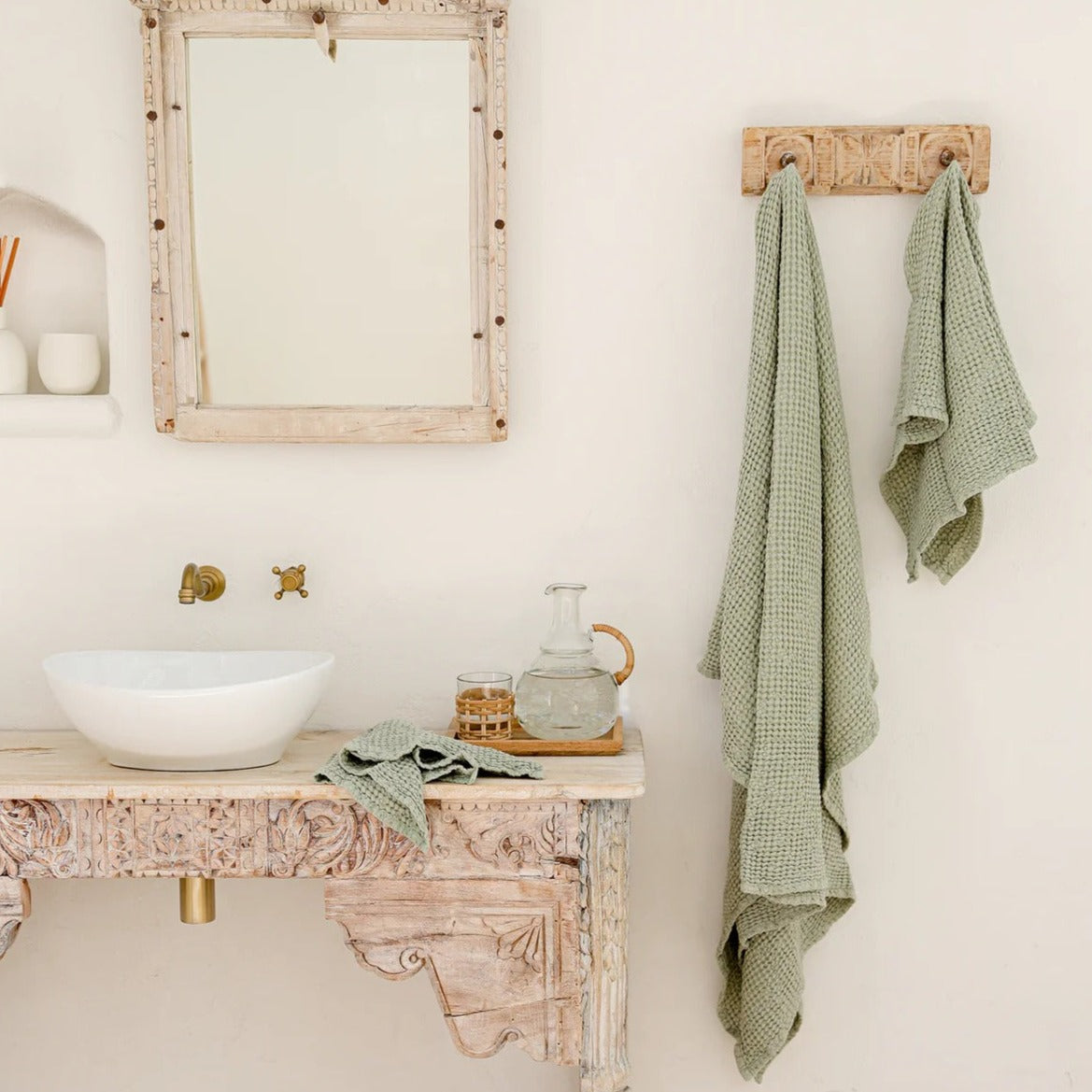 Magic Linen, Serviette de bain - Vert Pistache