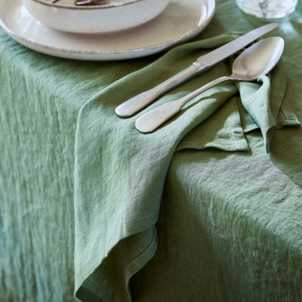 Magic Linen, Serviette de table en lin - Vert Foret