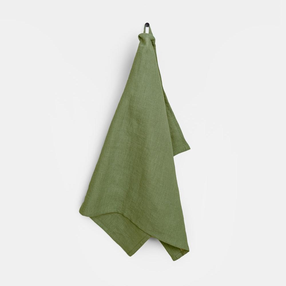 Magic Linen, Torchon en lin- Forest Green