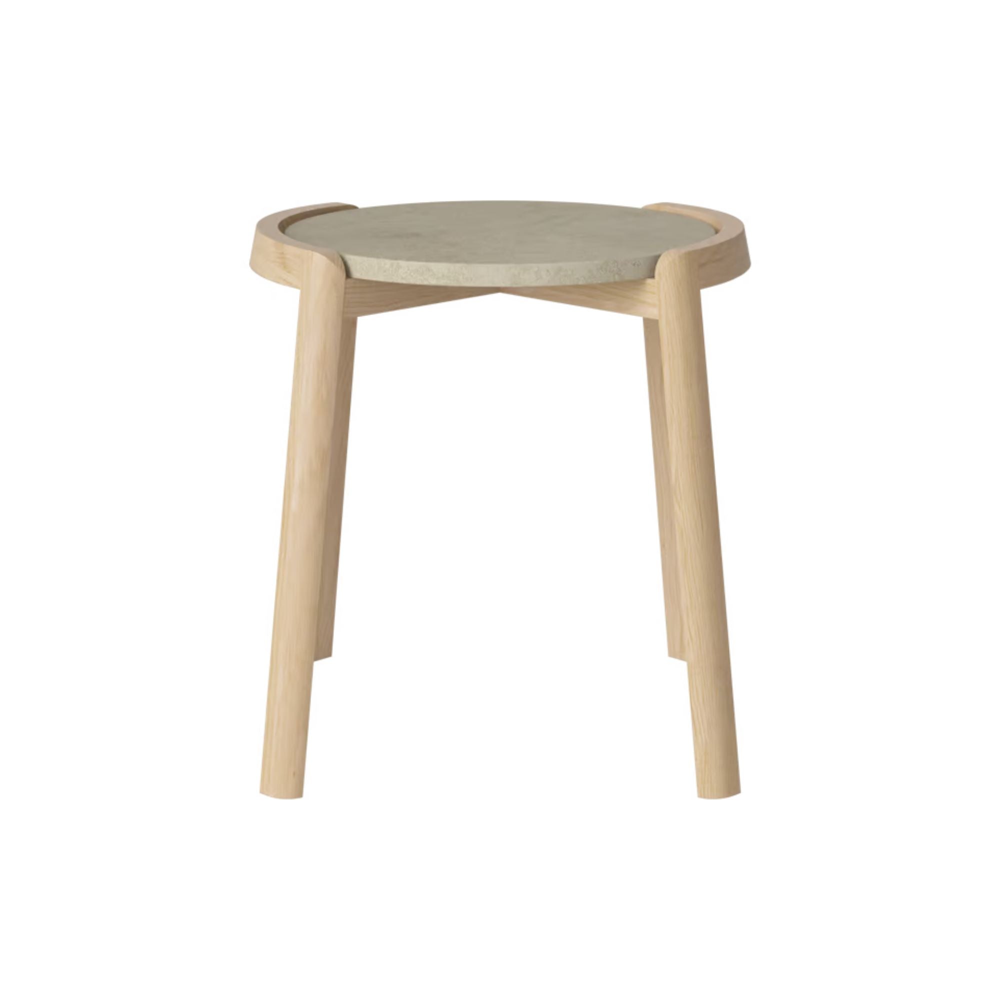 Table basse Bolia MIX - Marbre gris Jura Ø46 cm