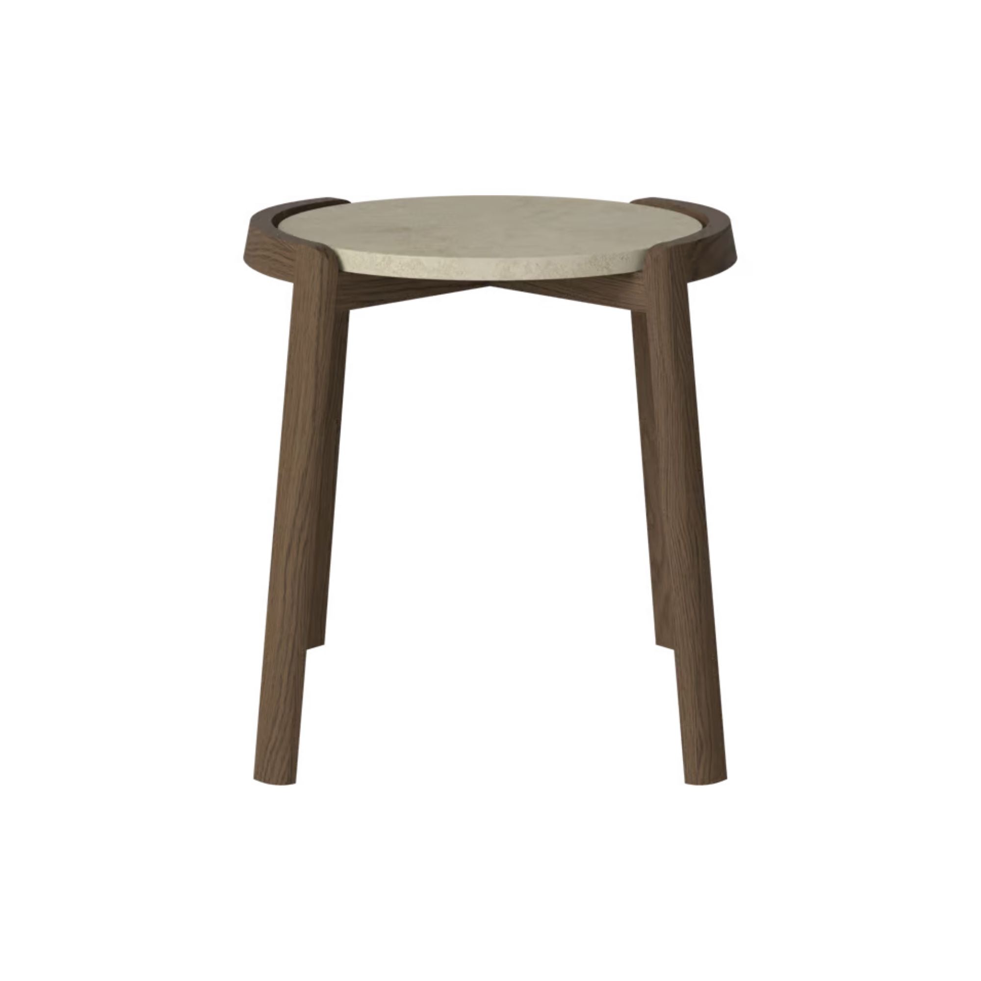 Table basse Bolia MIX - Marbre gris Jura Ø46 cm