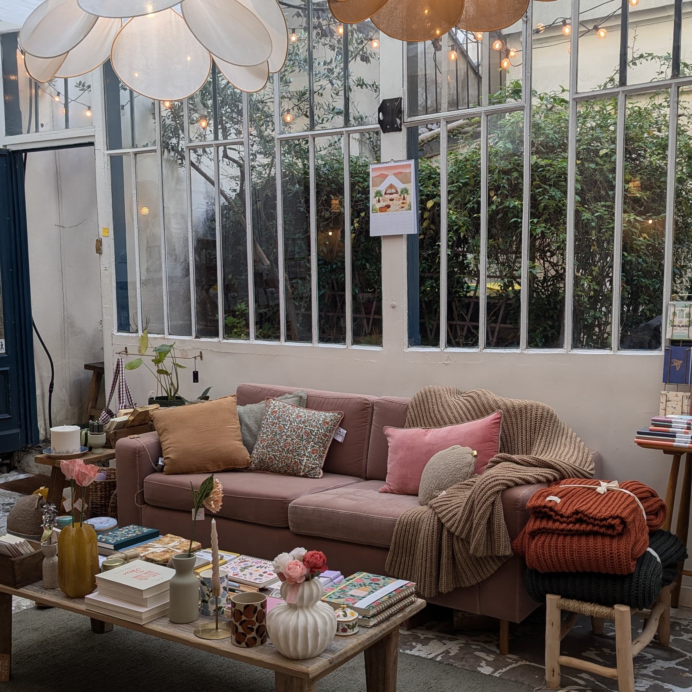 Nad Yut, Plaid en laine tressée - Brick