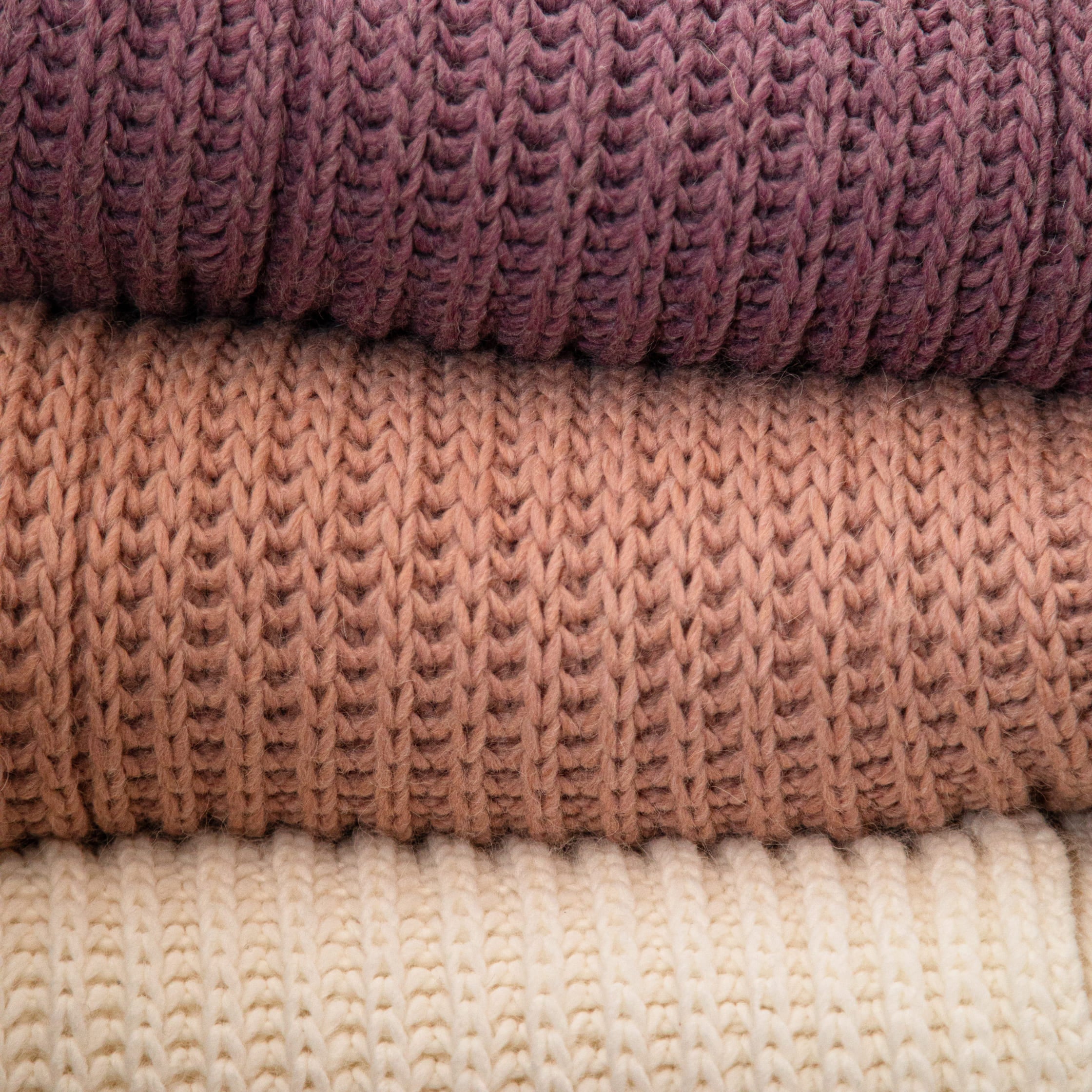 Nad Yut, Plaid en laine tressée - Nude