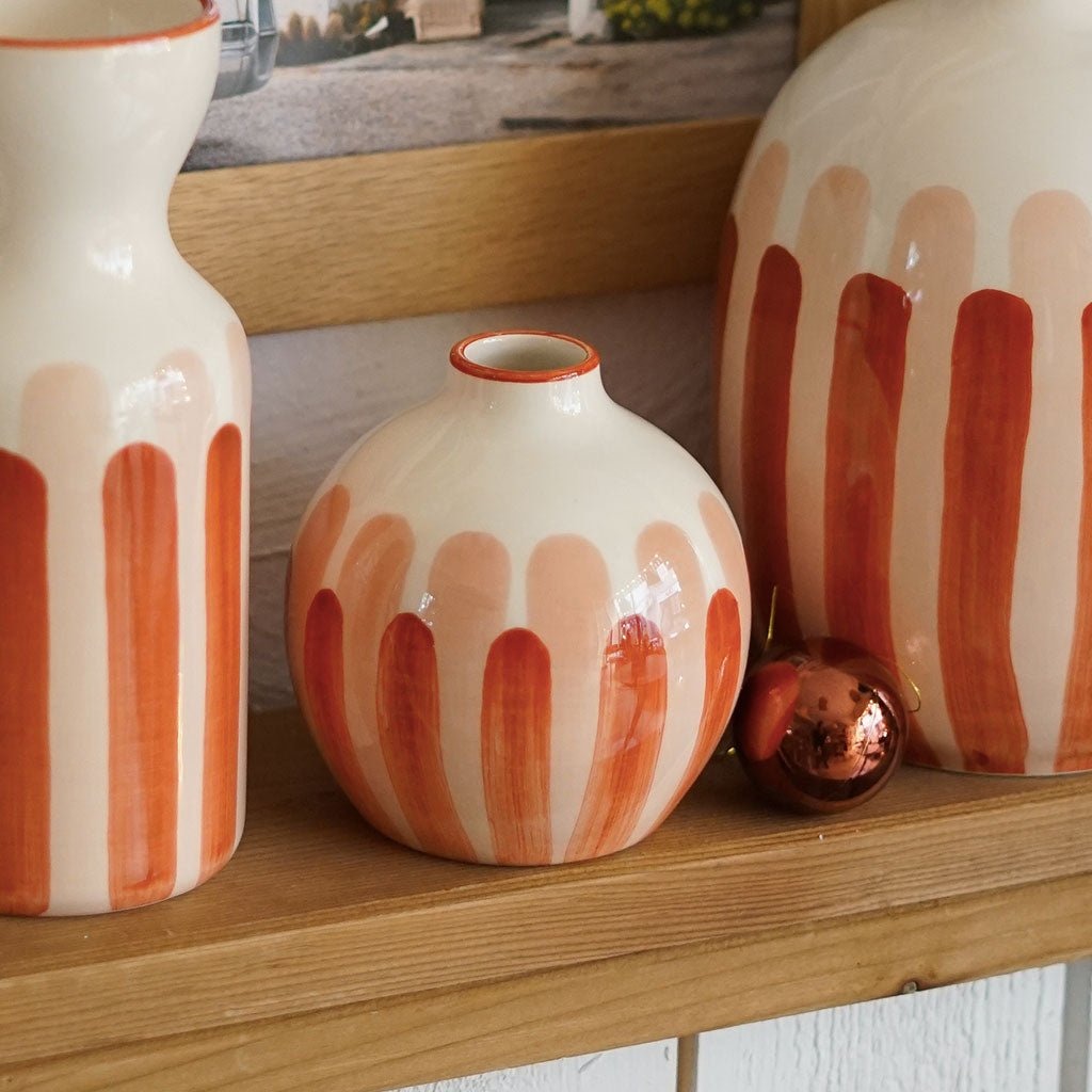 Oustao, Soliflore en céramique - Mediterranea Rayures