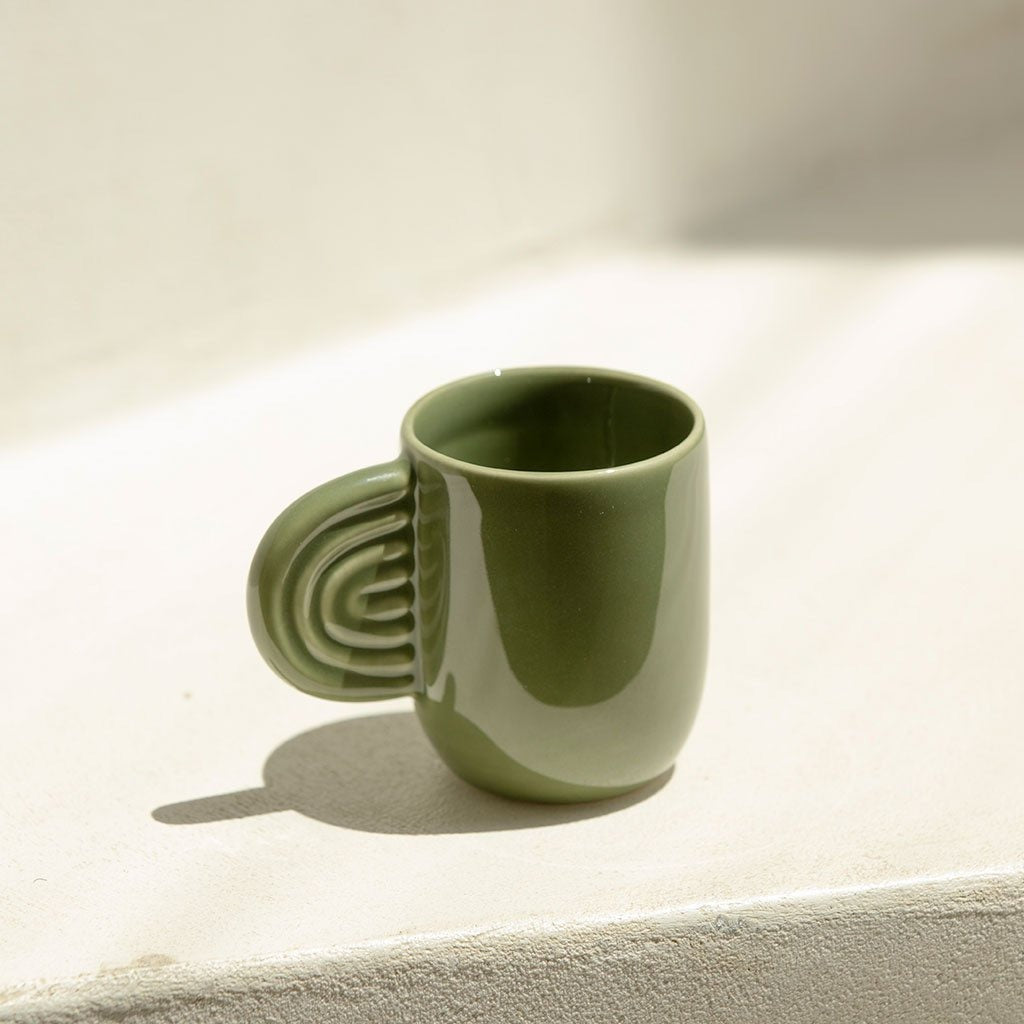 Oustao, Tasse en céramique - Ambre Vert