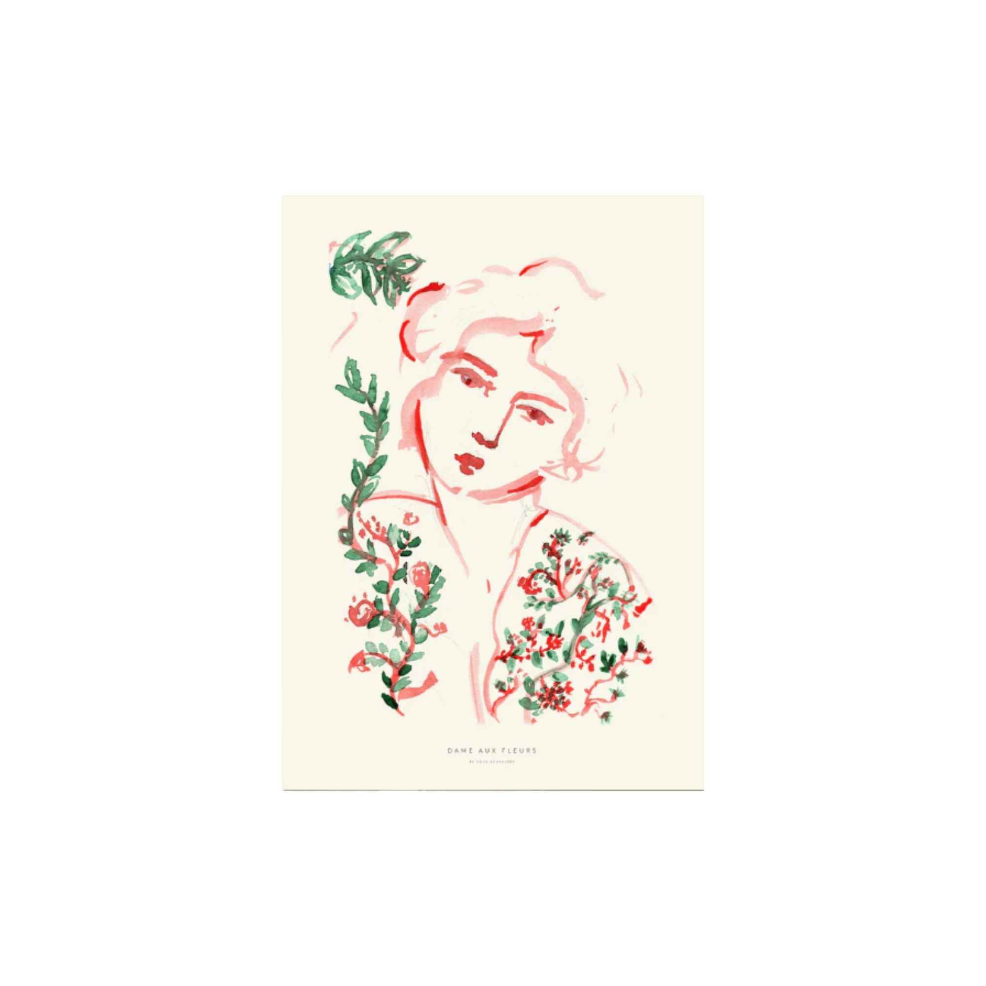 PSTR Studio, Affiche - Coco, Dame aux fleurs