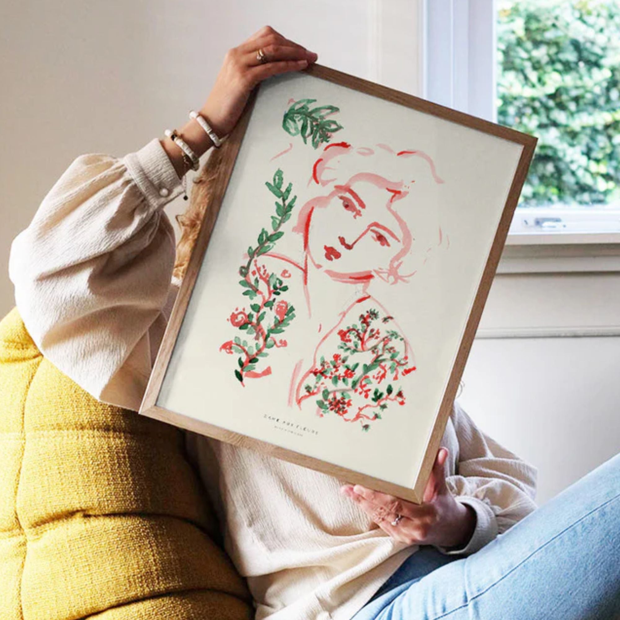 PSTR Studio, Affiche - Coco, Dame aux fleurs