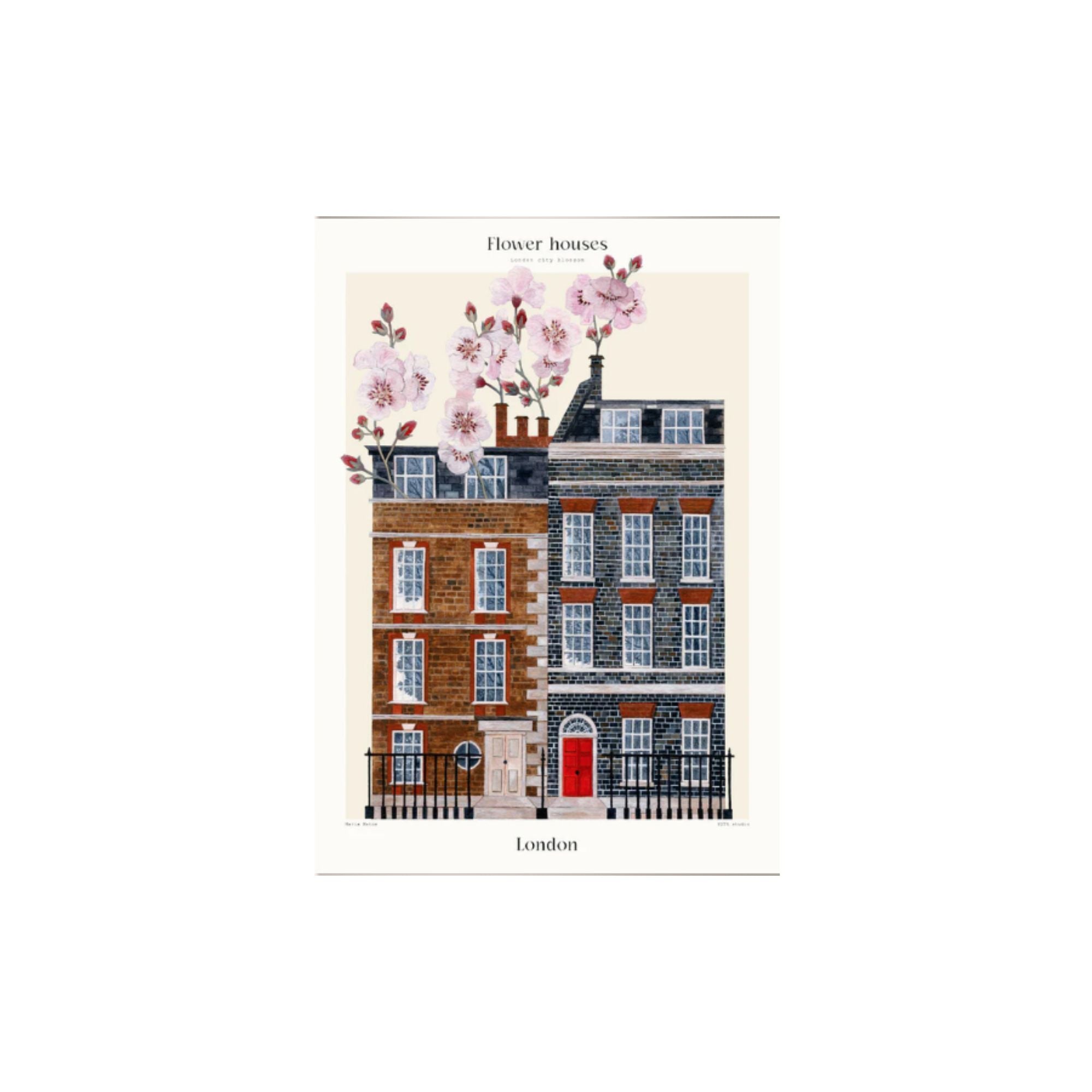 PSTR Studio, Affiche - Maria Matos, Flower Houses London