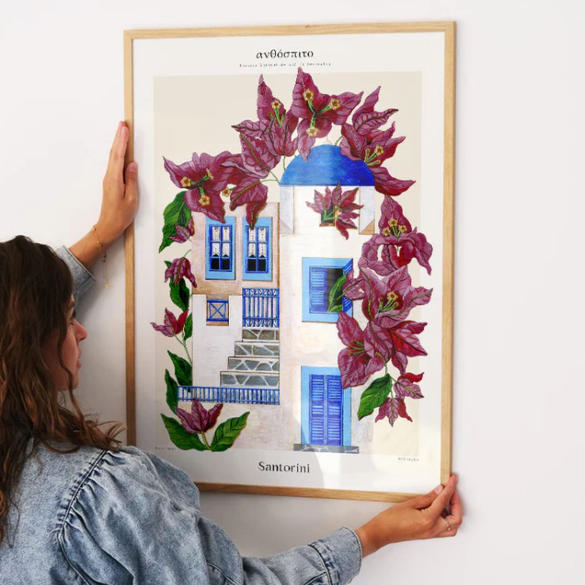 PSTR Studio, Affiche - Maria Matos, Flower Houses Santorini