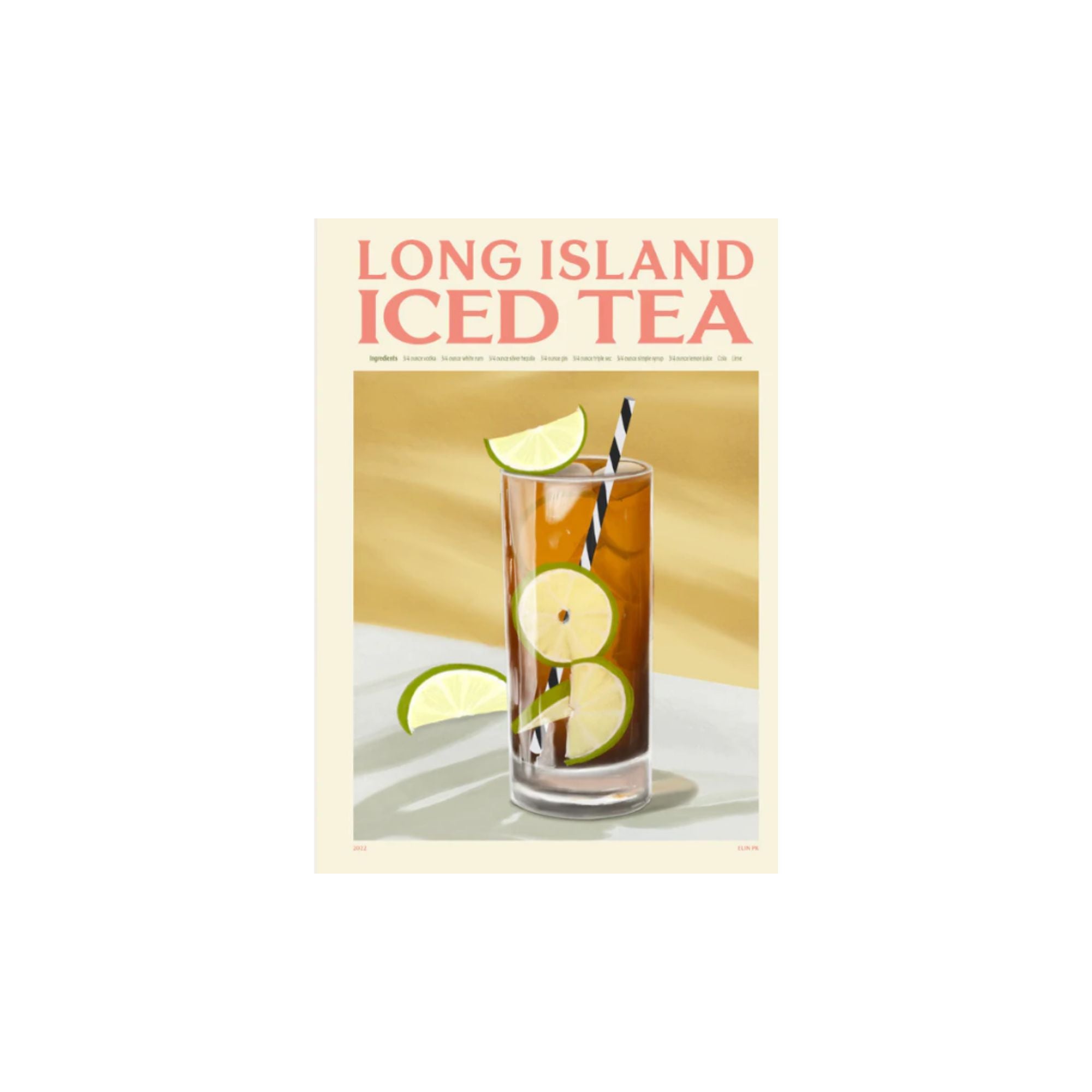 PSTR Studio, Affiche - Elin PK, Long Island Iced Tea