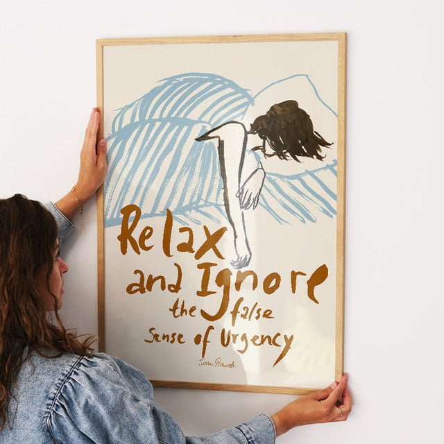 PSTR Studio, Affiche - Sissan Richardt, Relax & Ignore