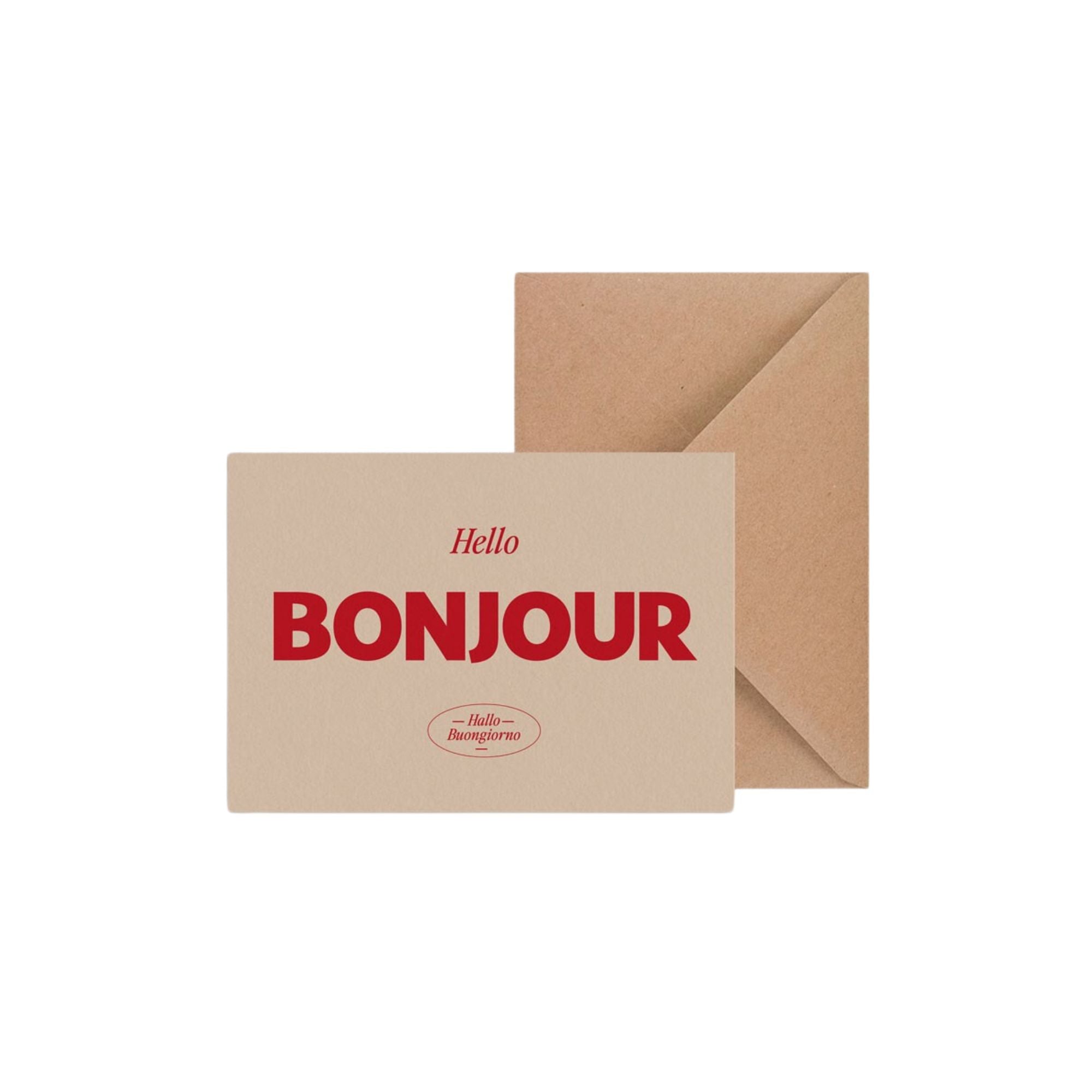 Papier and Co, Carte - Bonjour