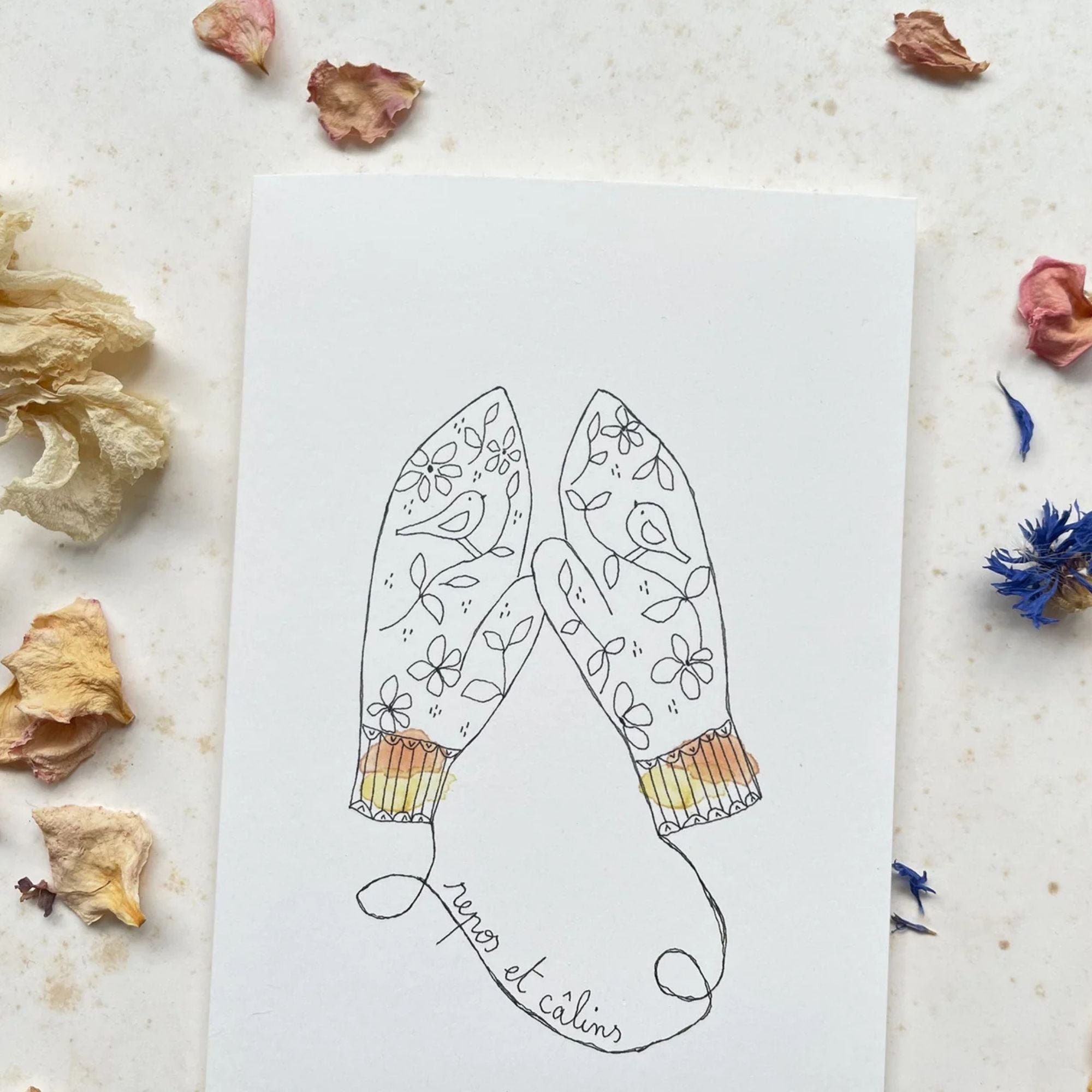 Papillonnage, Carte - Repos & Câlins