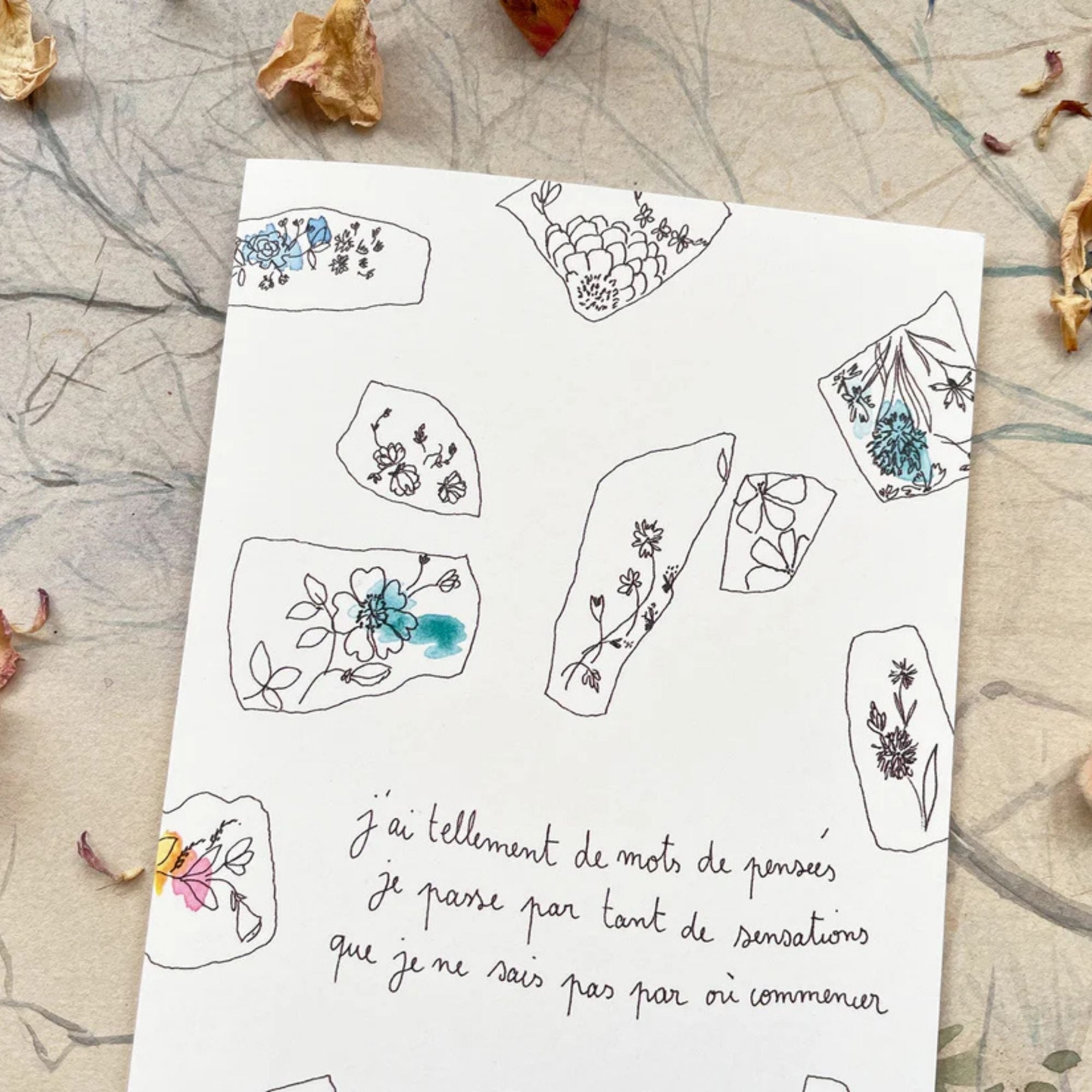Papillonnage, Carte - Tellement de mots