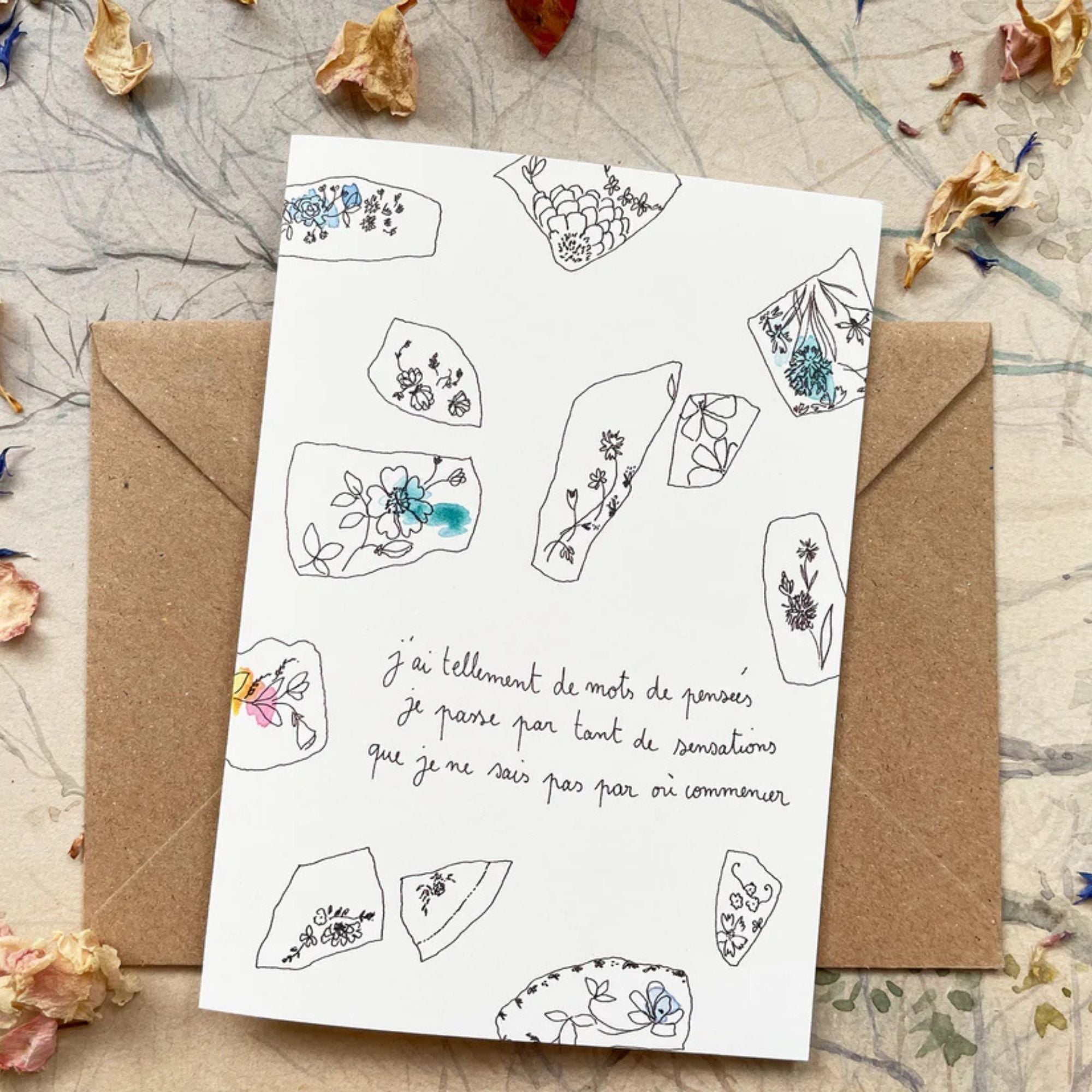 Papillonnage, Carte - Tellement de mots