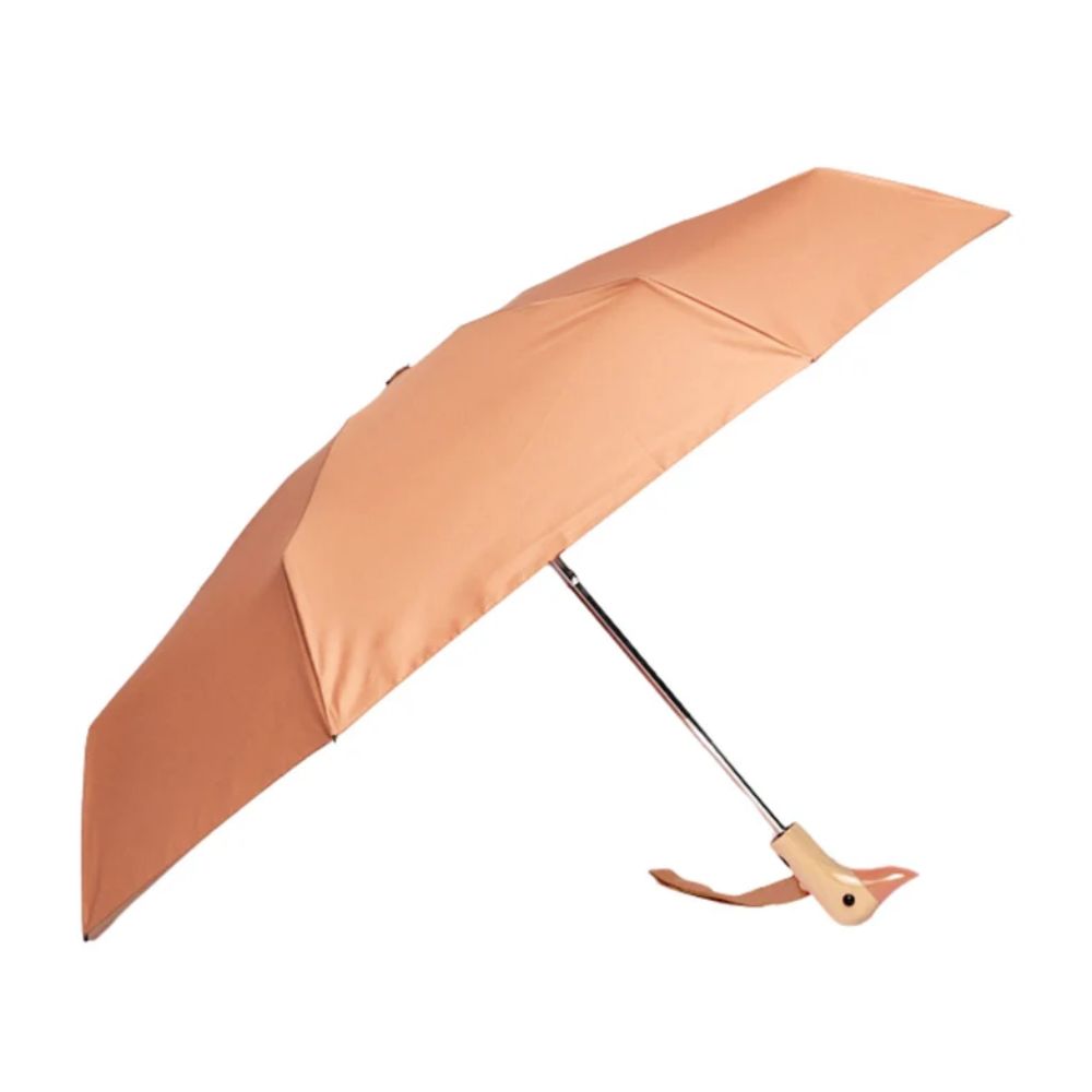 Original Duckhead, Parapluie à manche tête de Canard - Mousse Moka