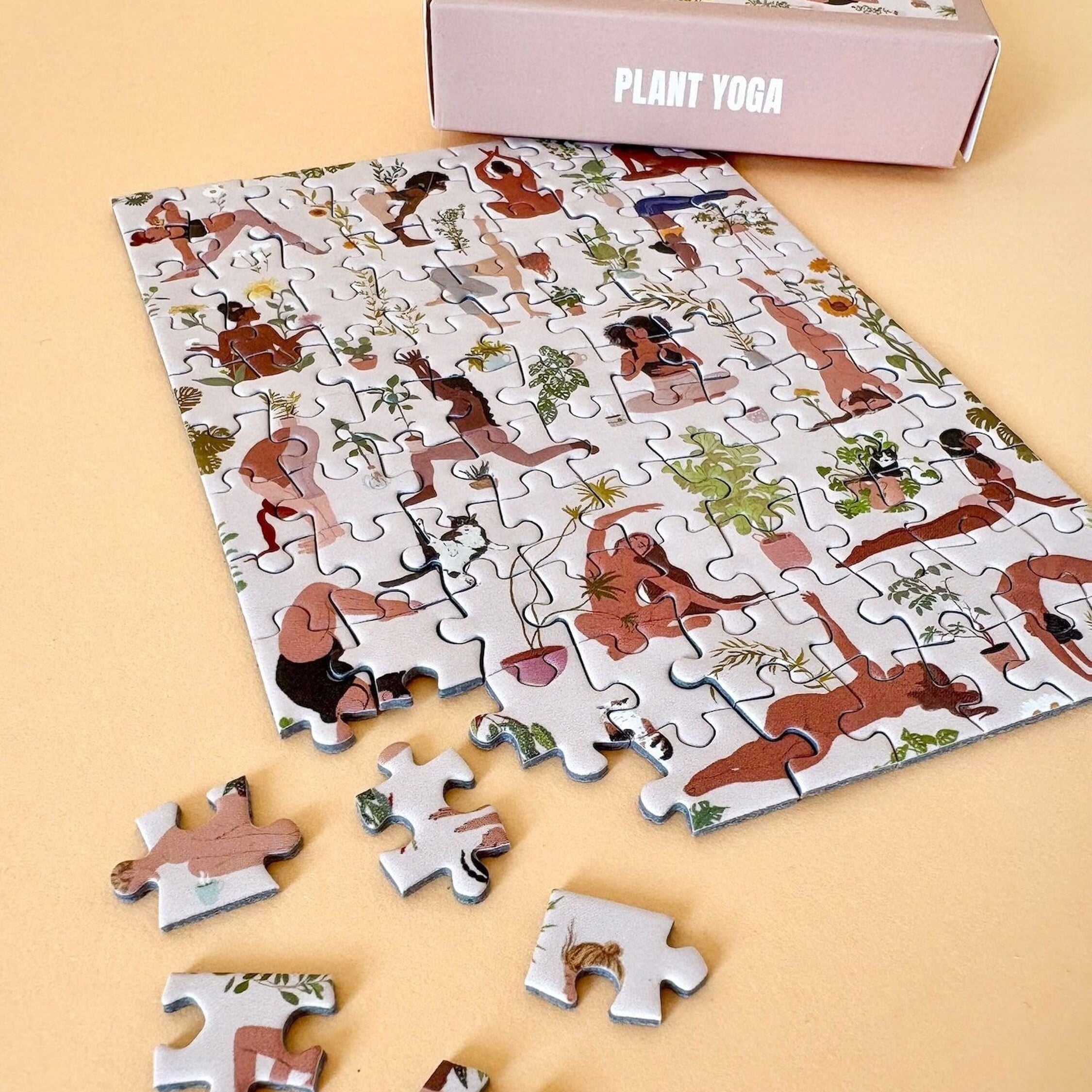 Piecely, Mini Puzzle 99 pièces - Plant Yoga