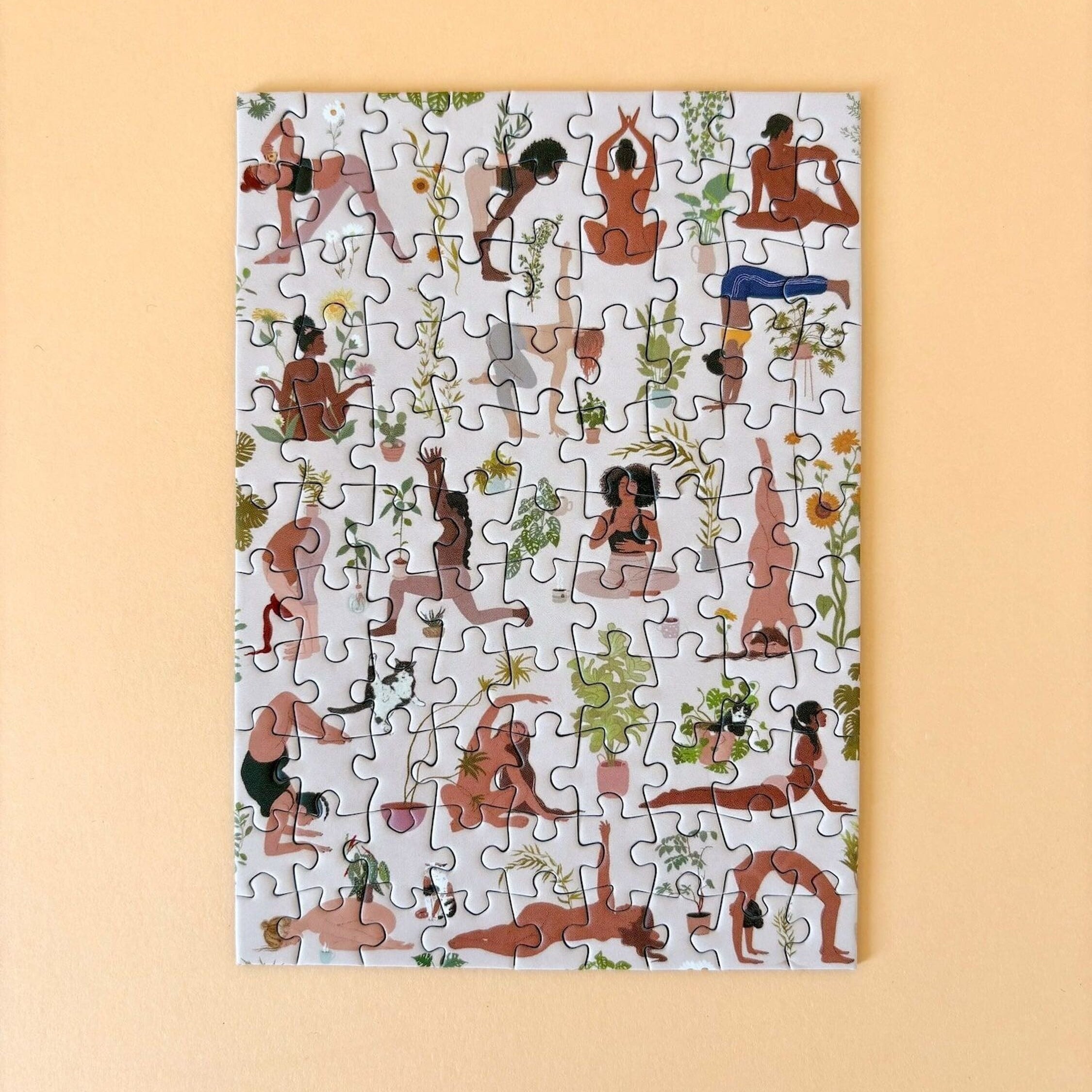 Piecely, Mini Puzzle 99 pièces - Plant Yoga