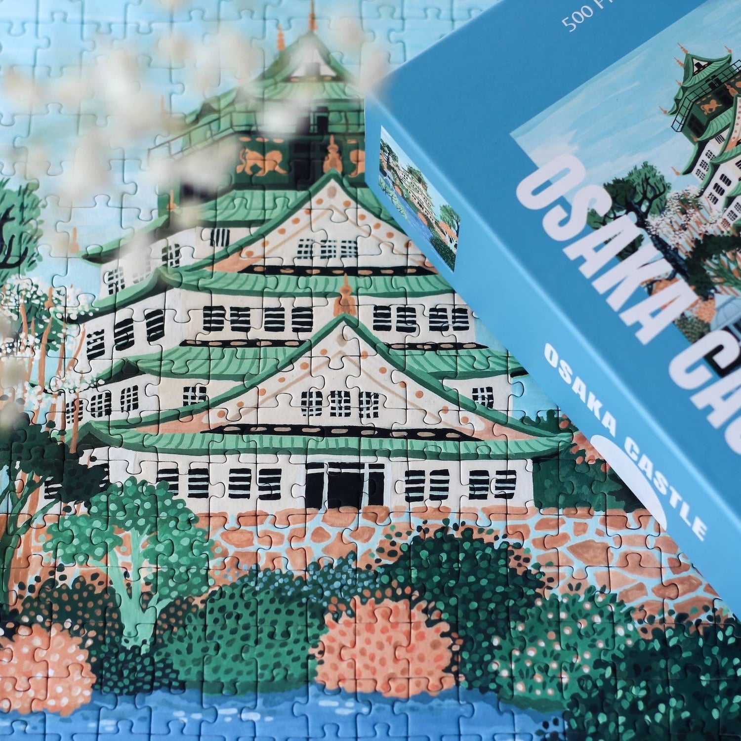 Puzzle Piecely 500 pièces - Osaka Castle